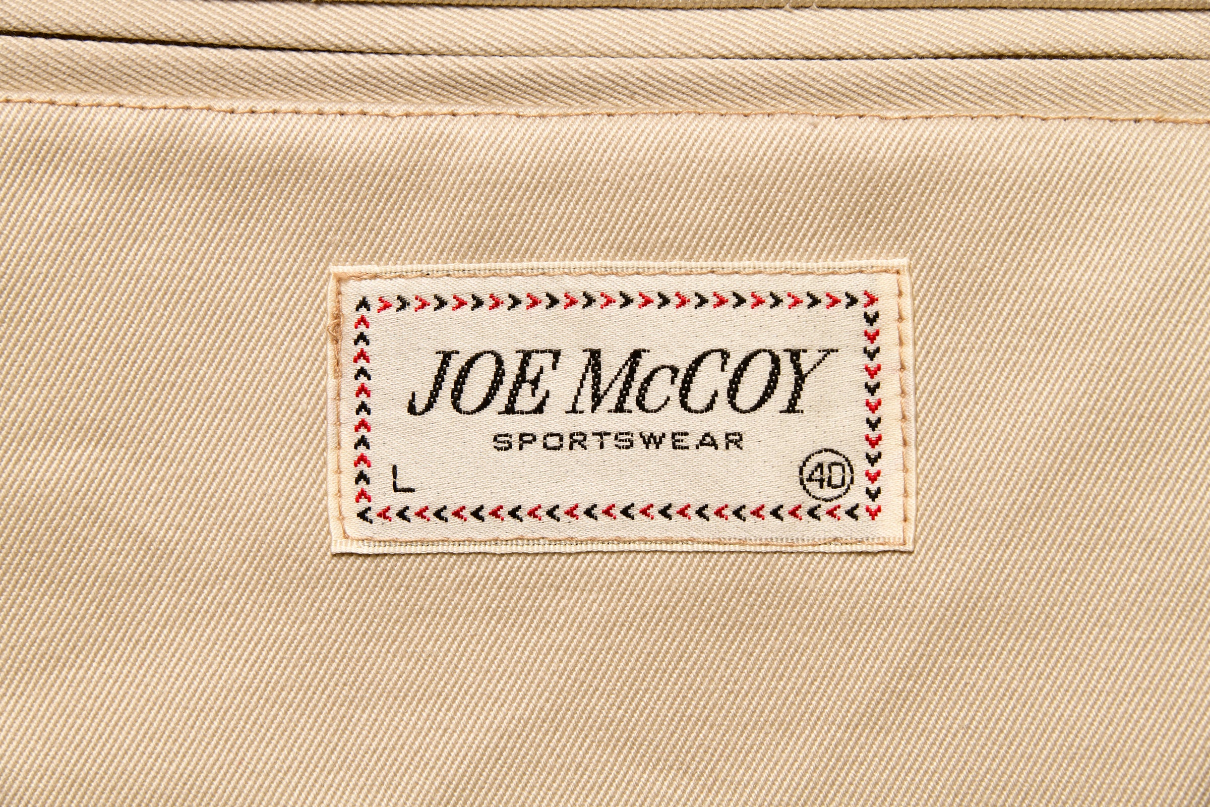 1950s COTTON CHINO SPORTS COAT / BEIGE - Image 4