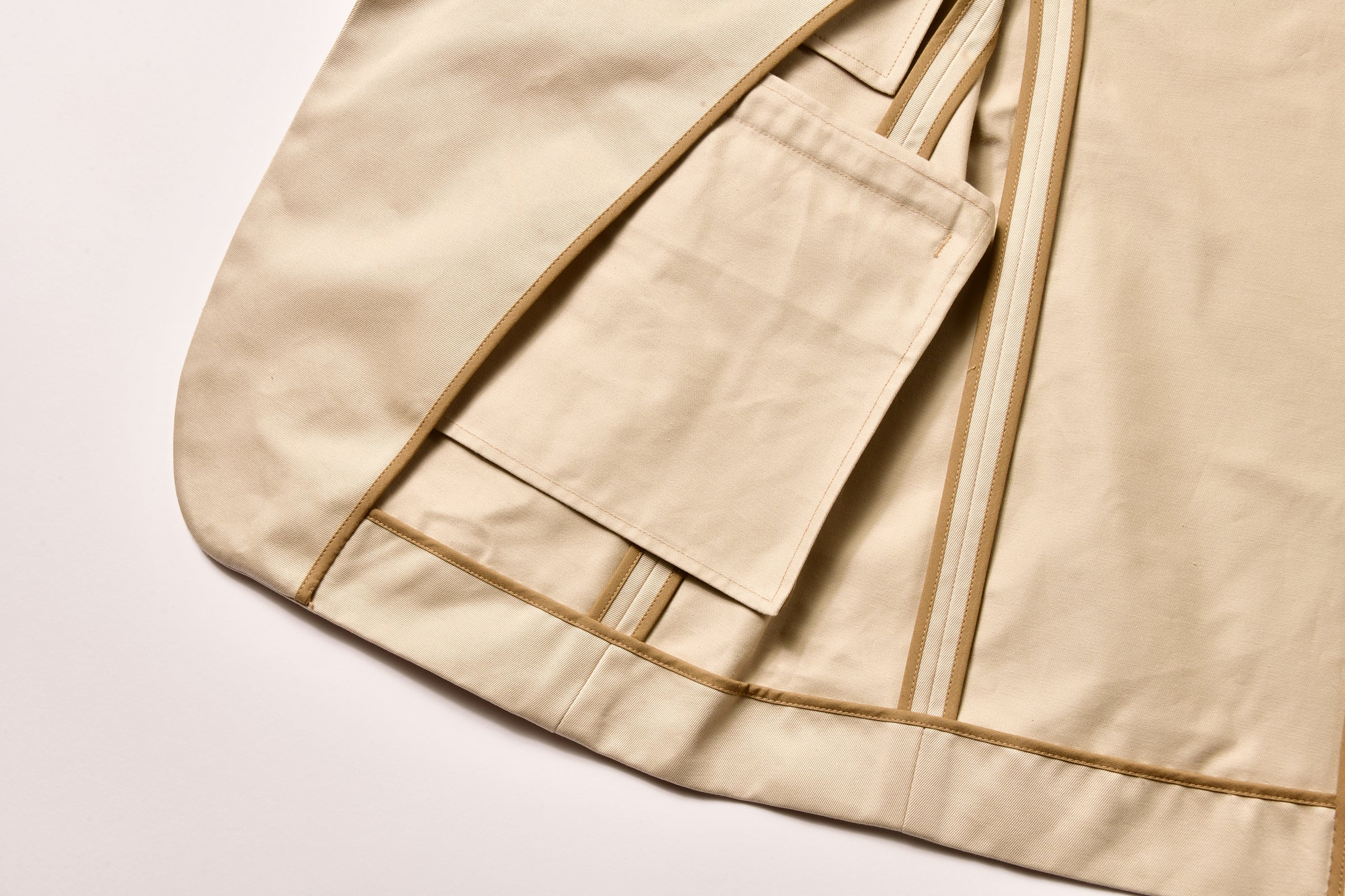 1950s COTTON CHINO SPORTS COAT / BEIGE - Image 5