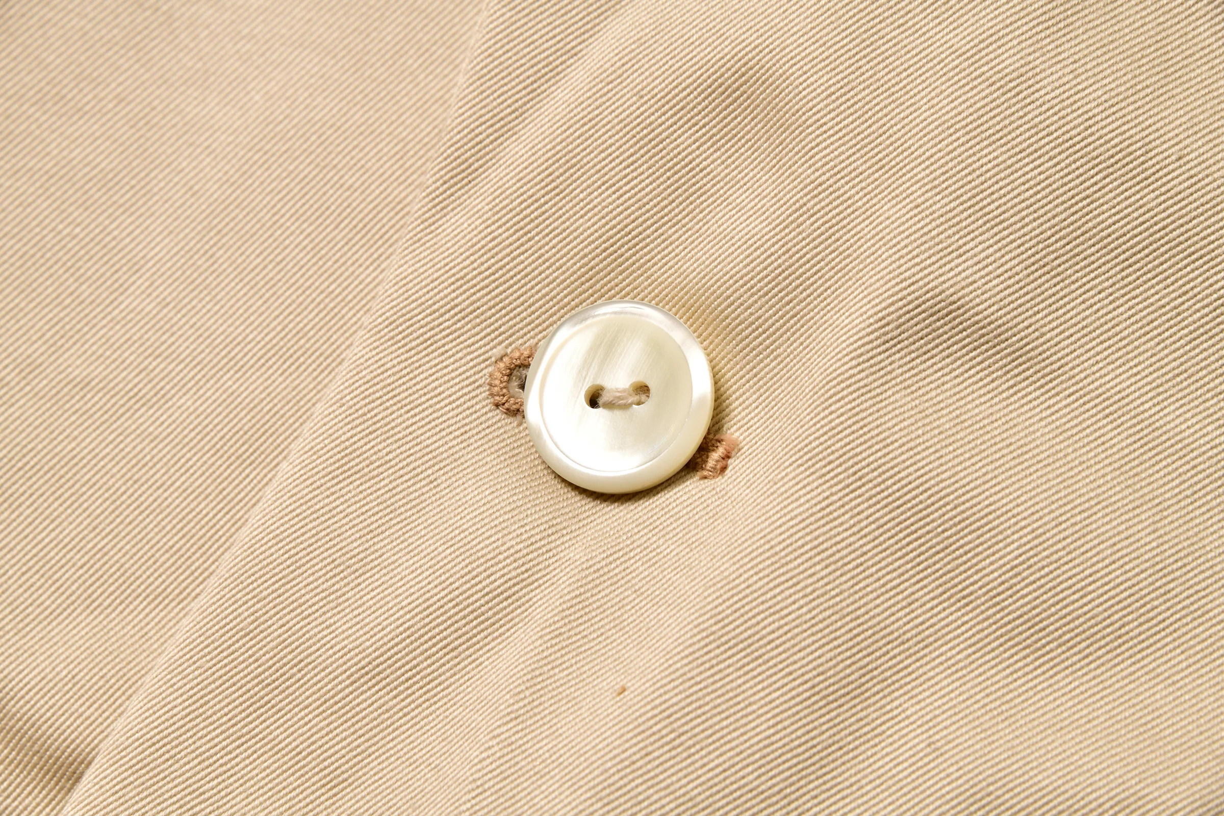1950s COTTON CHINO SPORTS COAT / BEIGE - Image 6