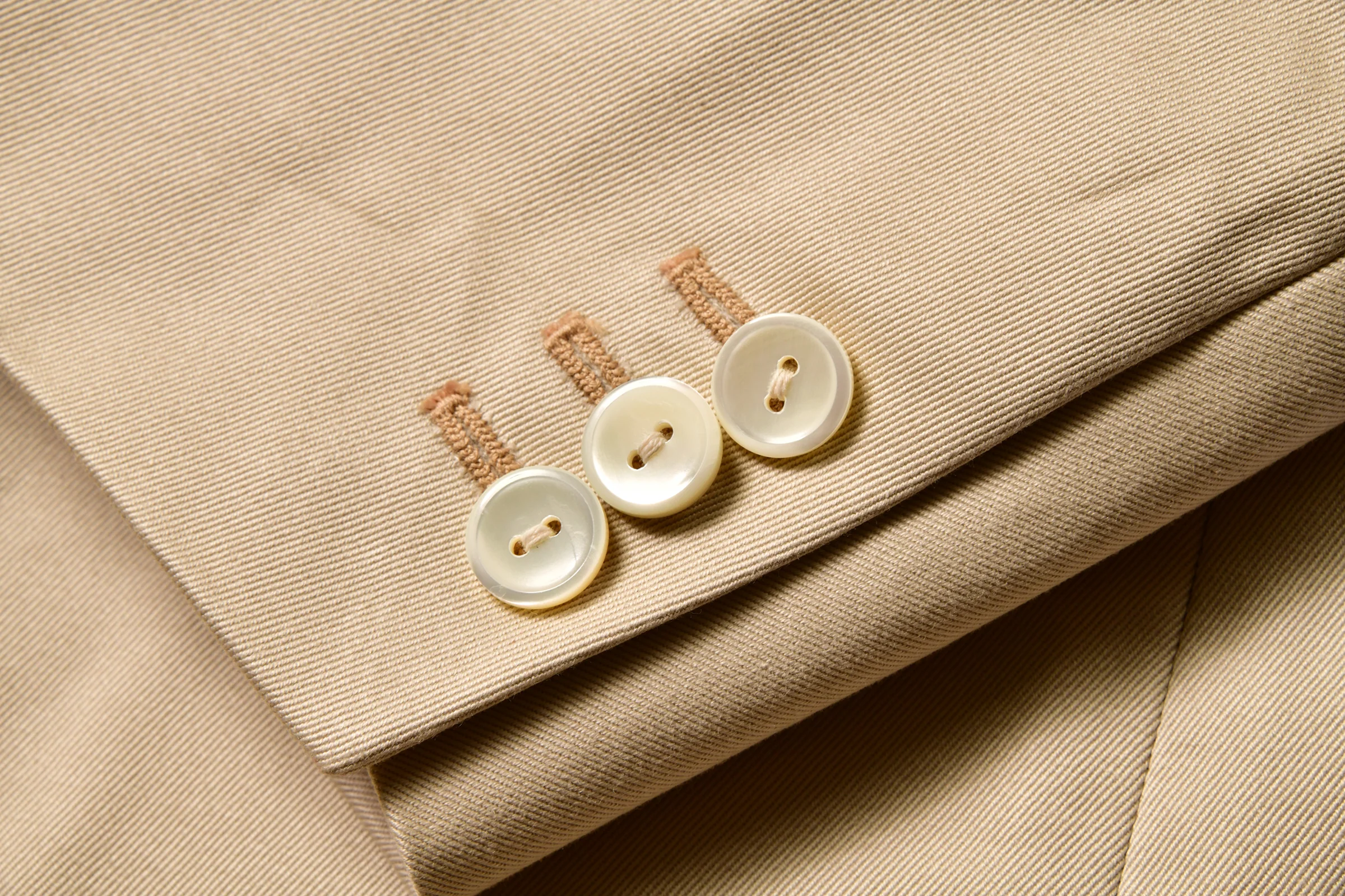 1950s COTTON CHINO SPORTS COAT / BEIGE - Image 7