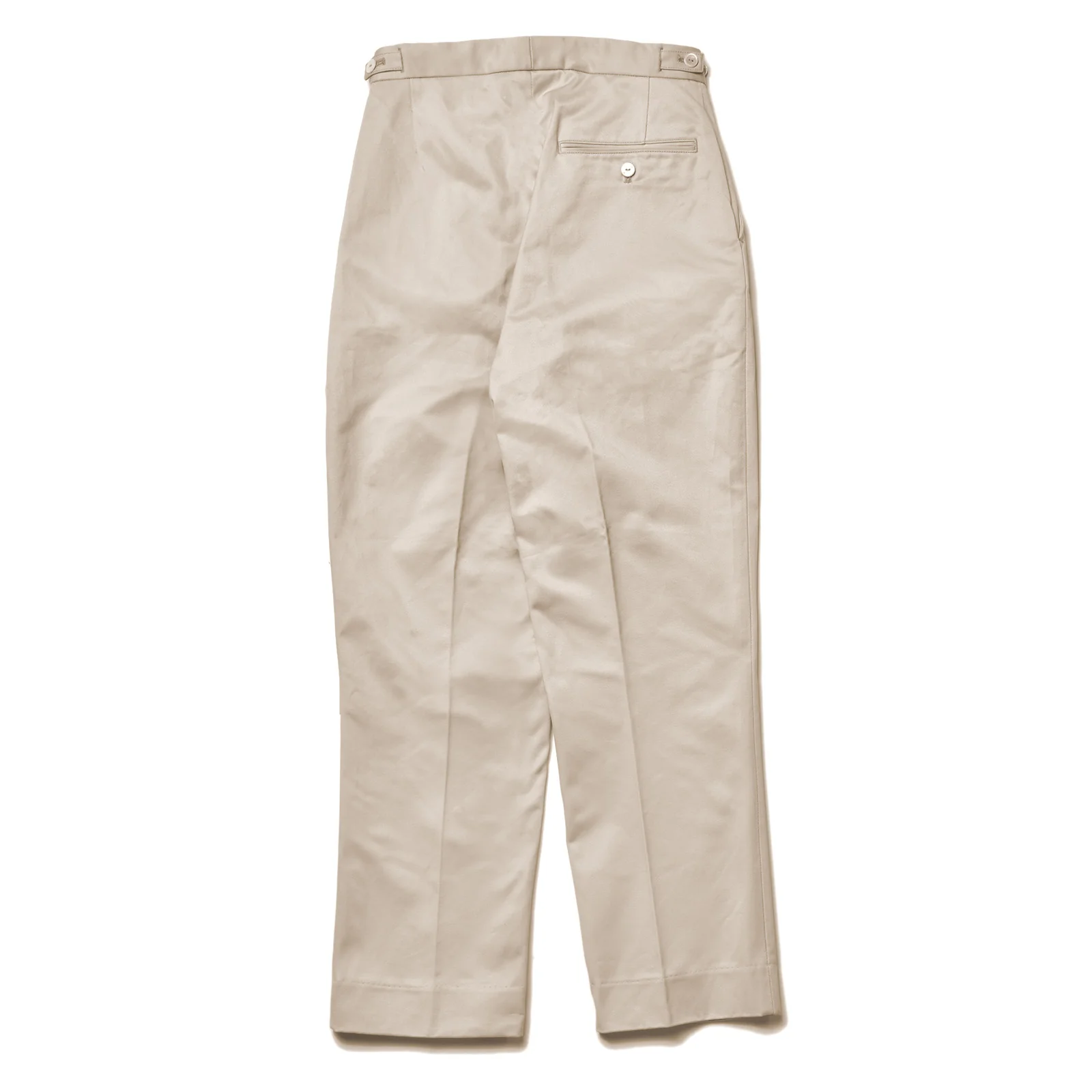 1950s COTTON CHINO TROUSERS / BEIGE - Image 3