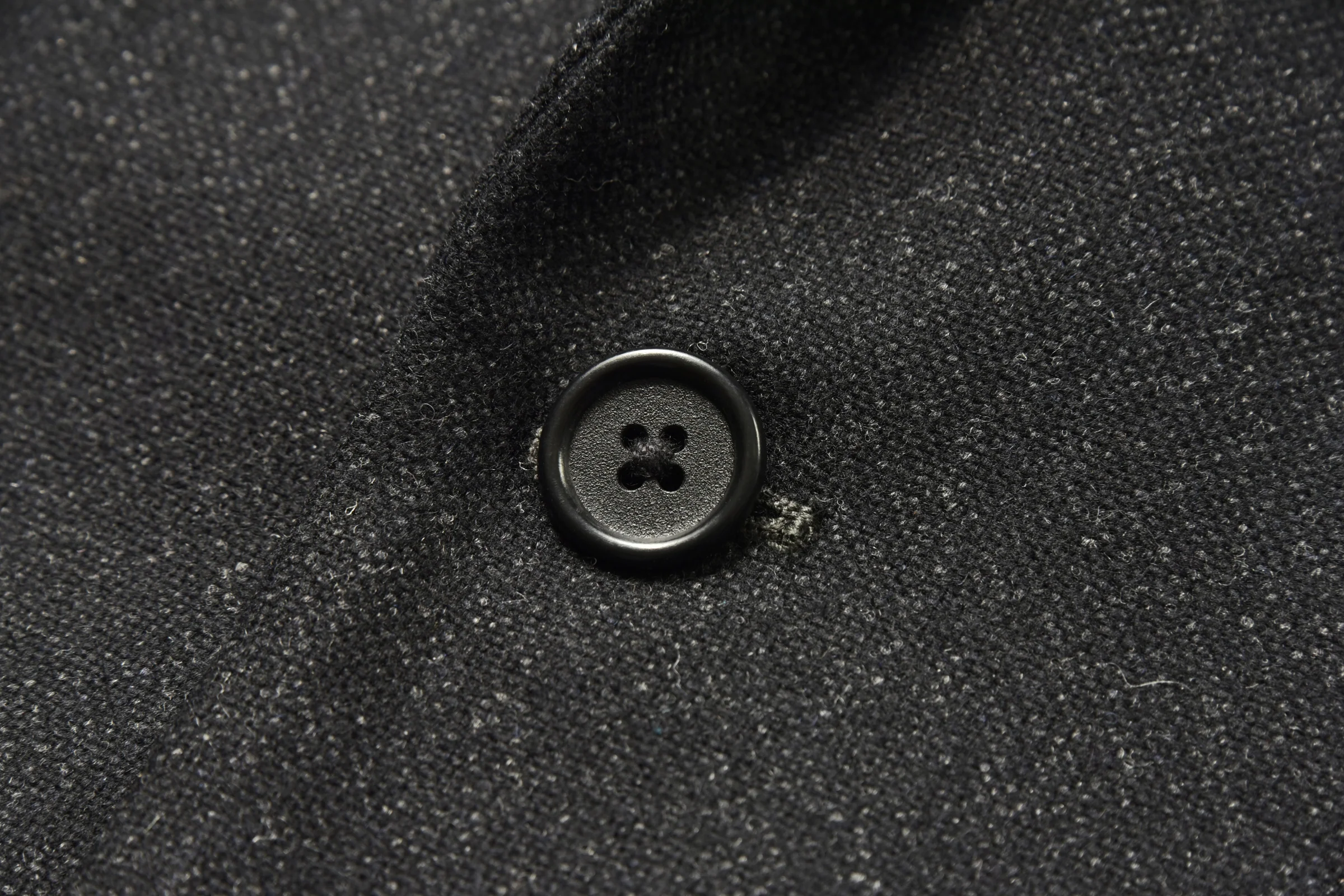 1950s WOOL SPORTS COAT / CHARCOAL - Image 6