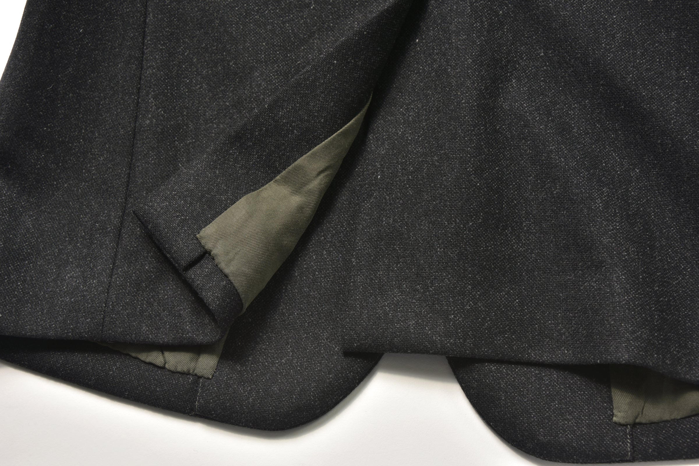 1950s WOOL SPORTS COAT / CHARCOAL - Image 7