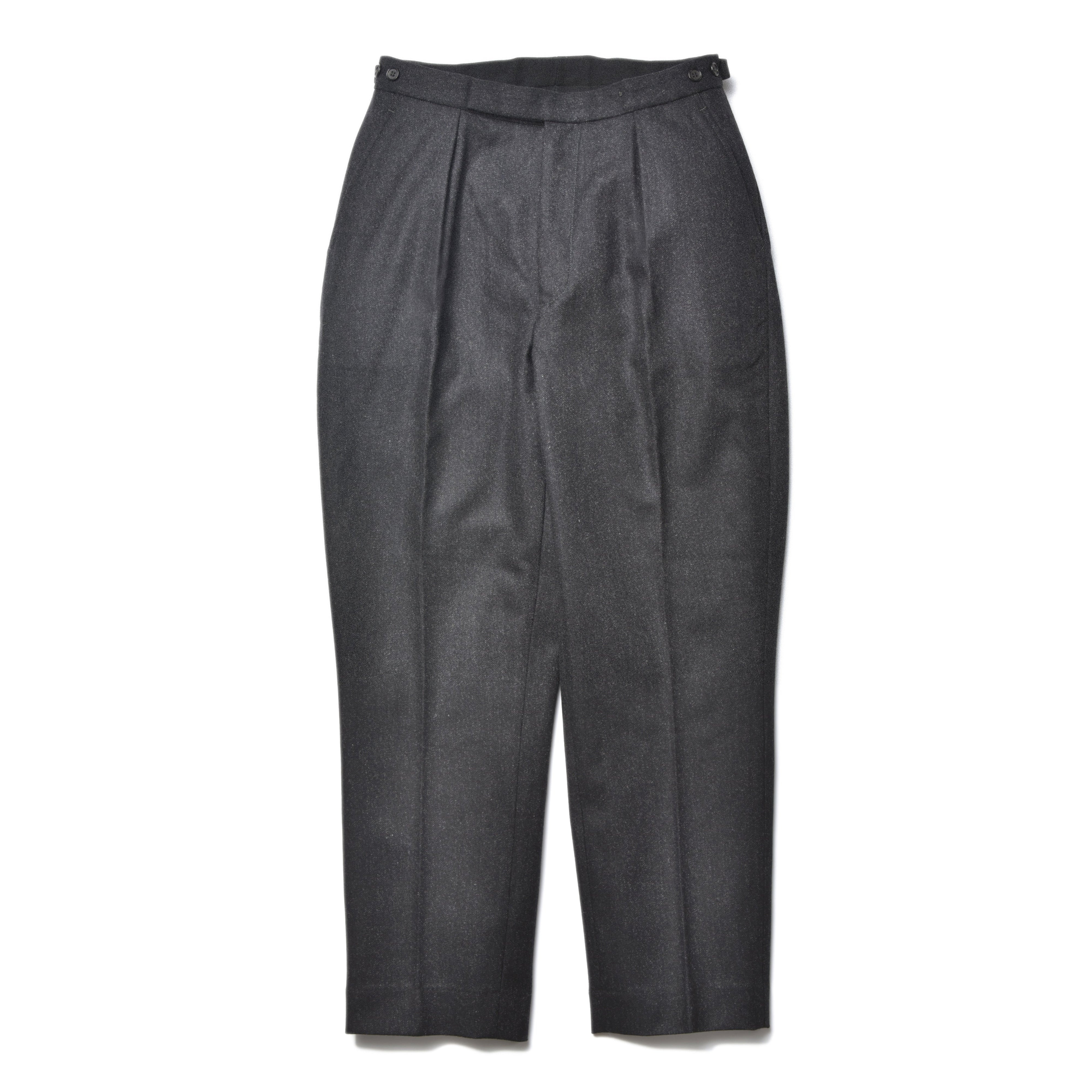 1950s WOOL TROUSERS / CHARCOAL - Image 2