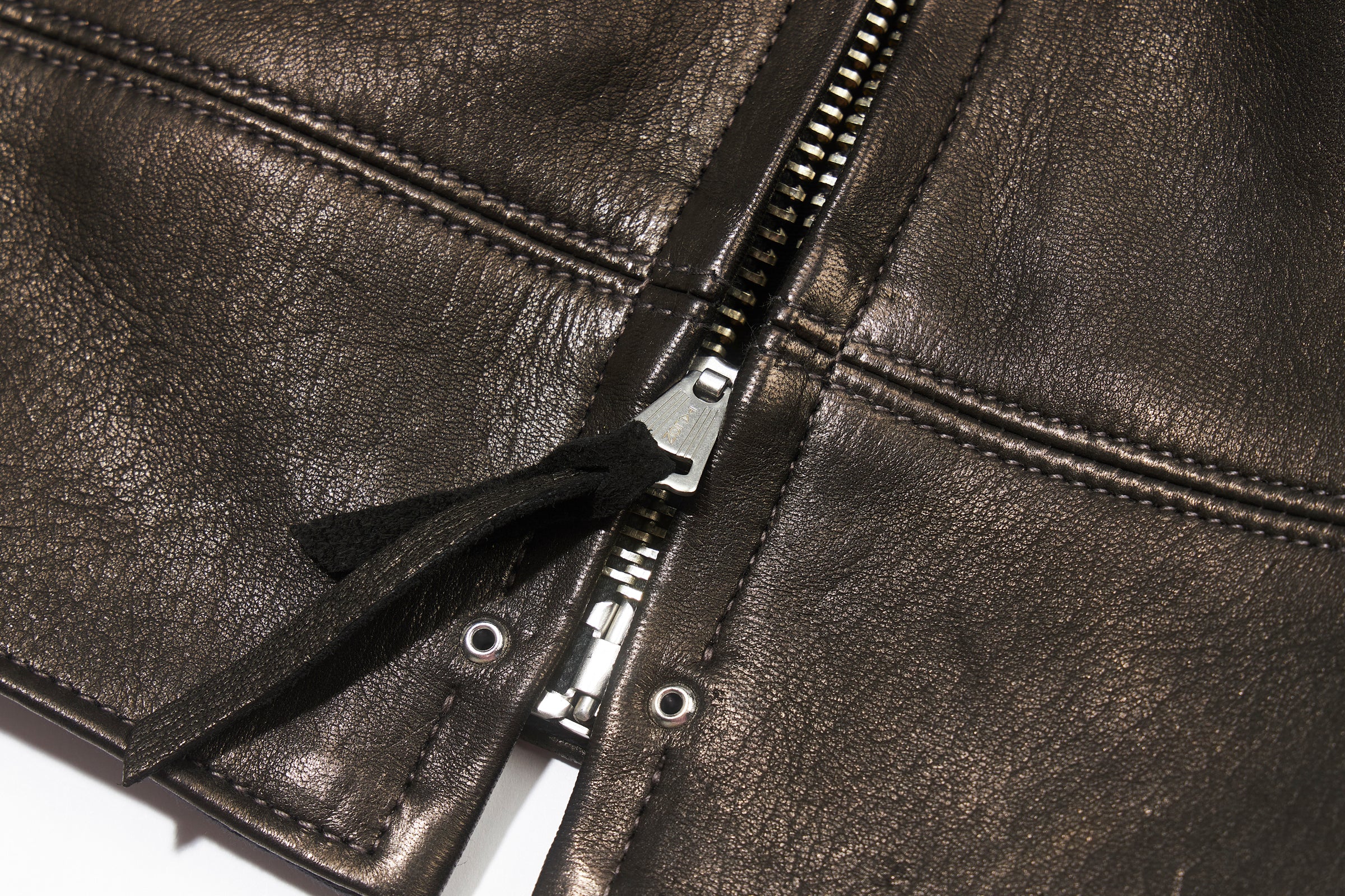 30s LEATHER SPORTS JACKET / FREEMAN (DEERSKIN) - Image 5