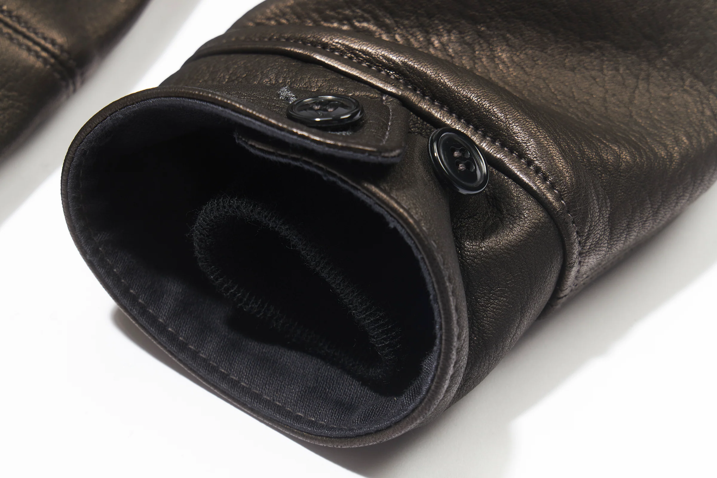 30s LEATHER SPORTS JACKET / FREEMAN (DEERSKIN) - Image 7