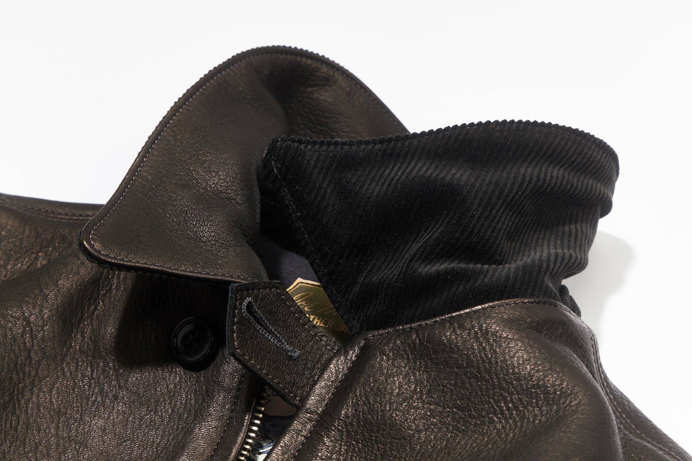 30s LEATHER SPORTS JACKET / FREEMAN (DEERSKIN) - Image 8