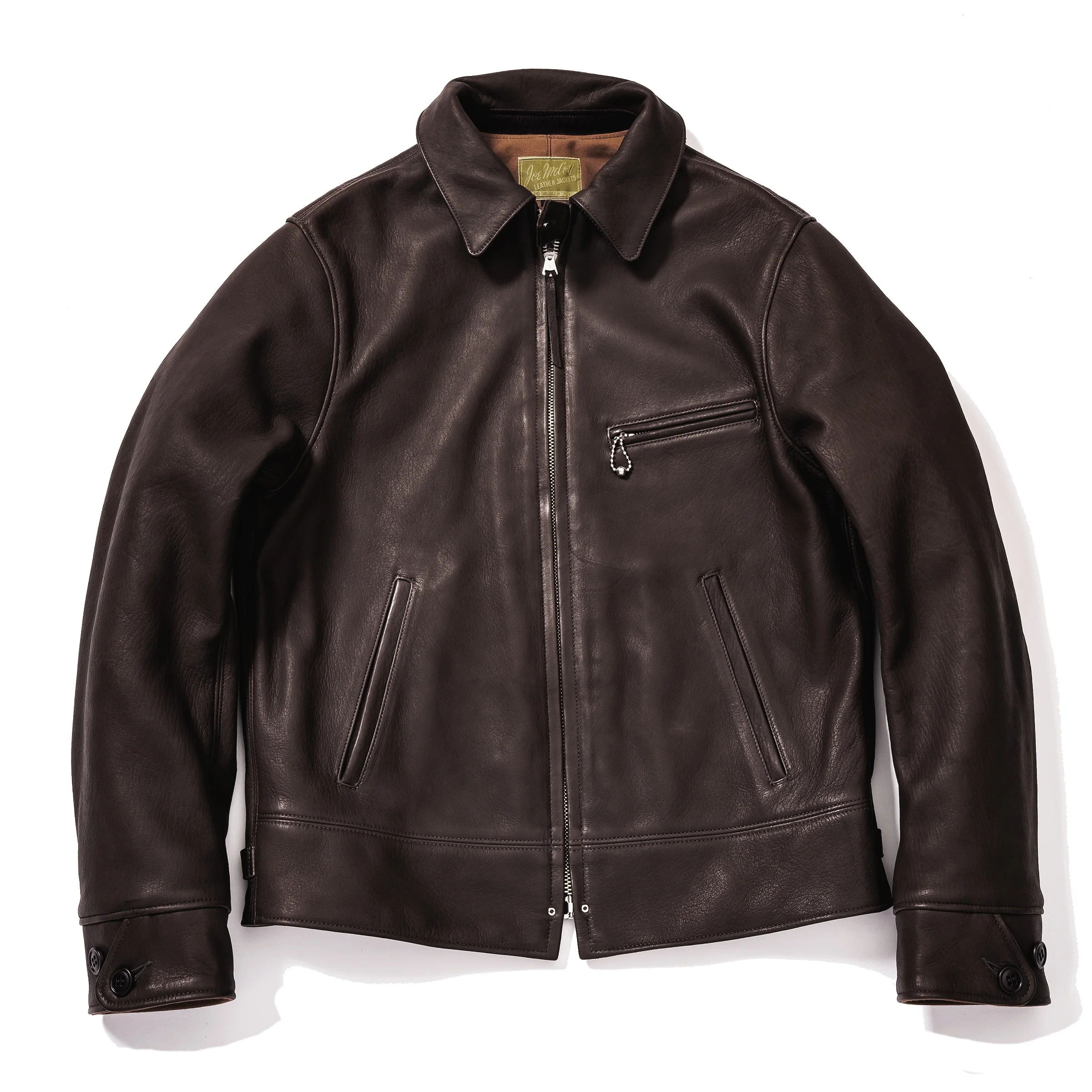 30s LEATHER SPORTS JACKET / FREEMAN (DEERSKIN) - Image 2