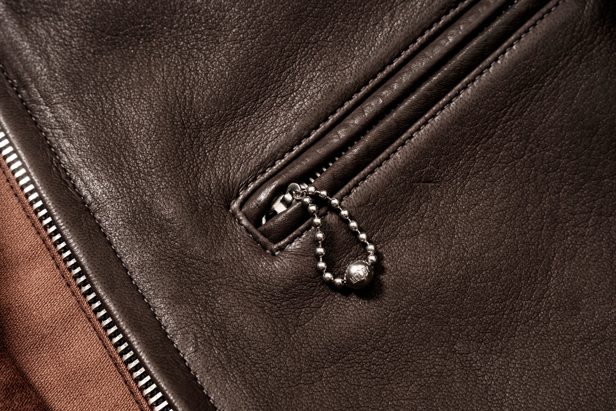 30s LEATHER SPORTS JACKET / FREEMAN (DEERSKIN) - Image 4