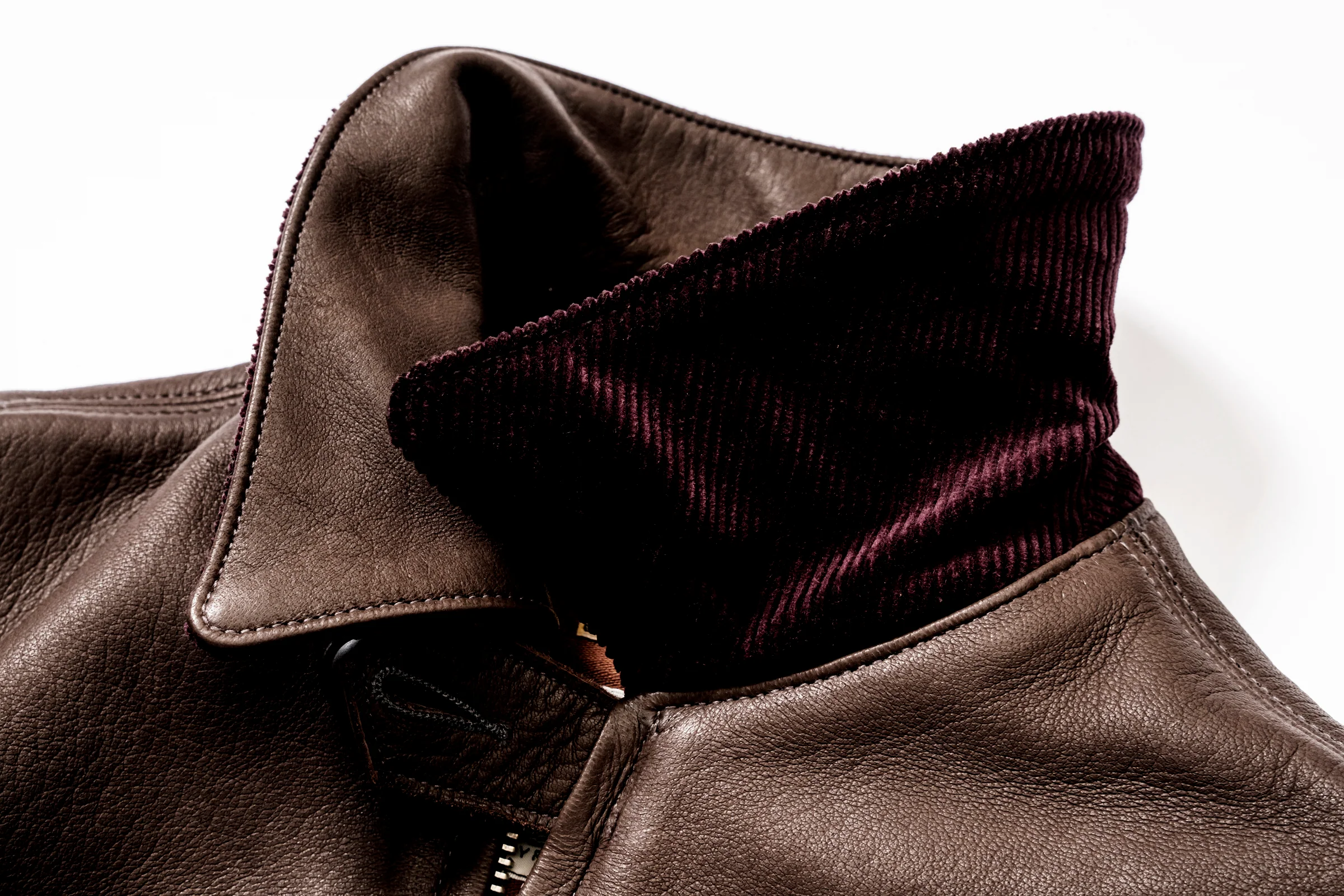 30s LEATHER SPORTS JACKET / FREEMAN (DEERSKIN) - Image 5