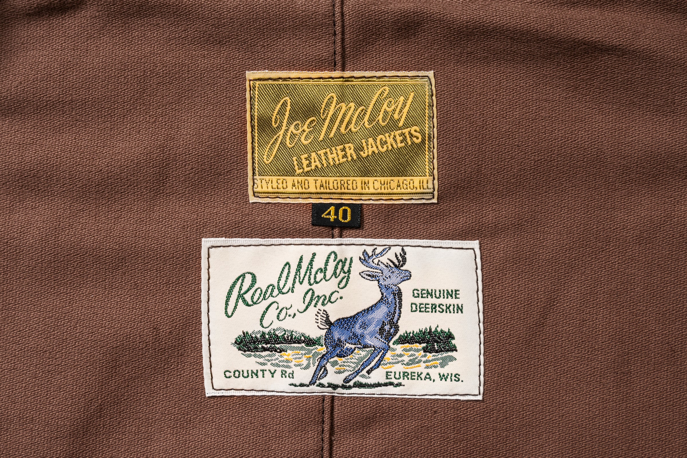 30s LEATHER SPORTS JACKET / FREEMAN (DEERSKIN) - Image 6