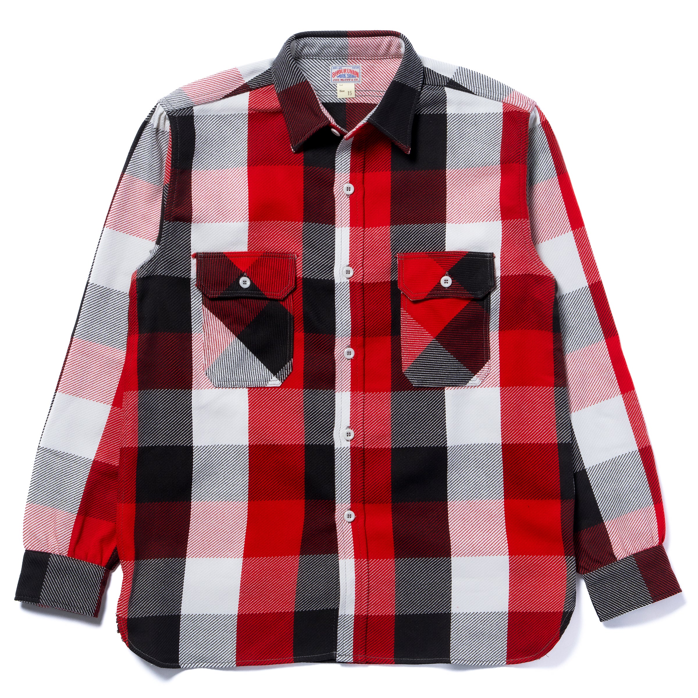 8HU LUMBERJACK BLOCK CHECK FLANNEL SHIRT - Image 2
