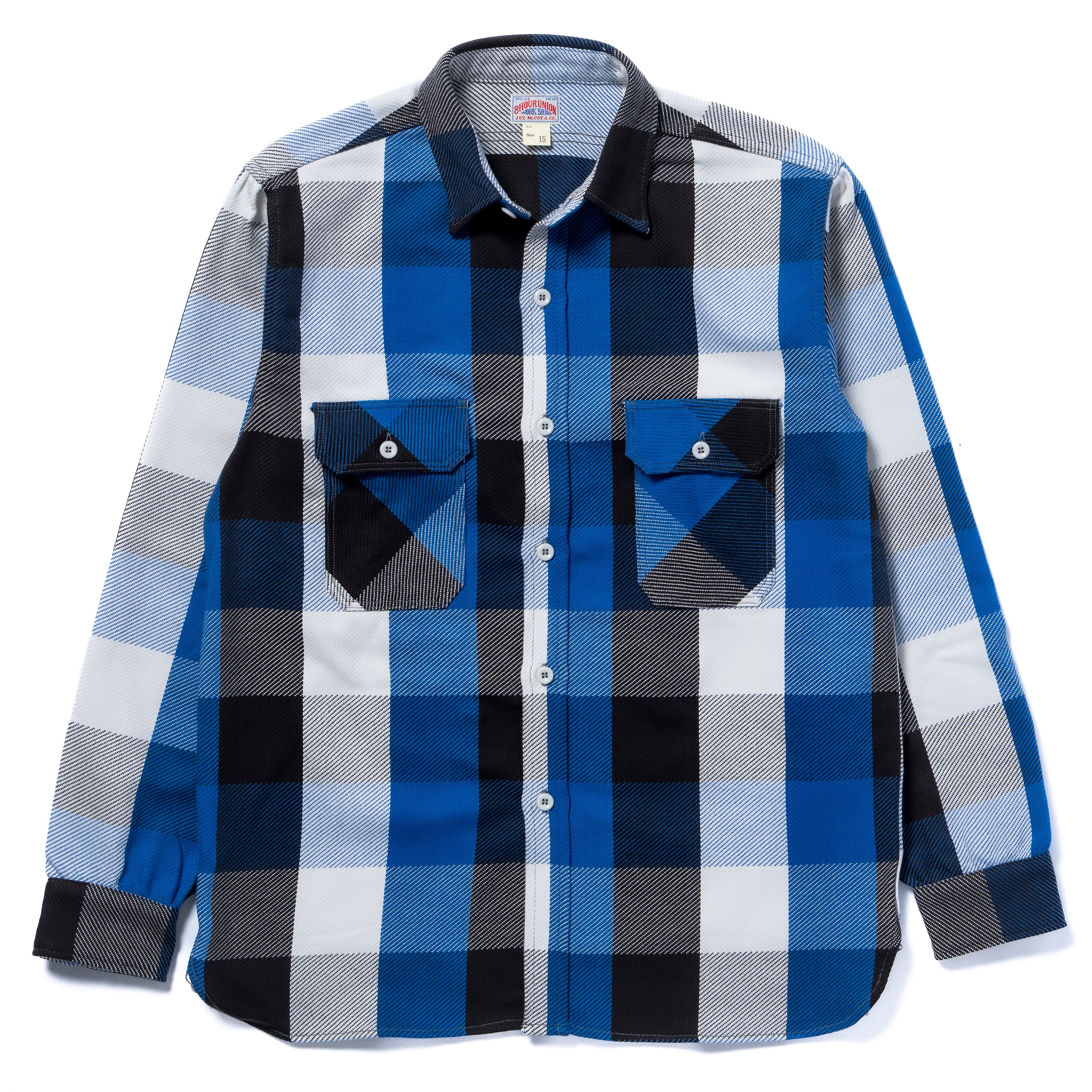 8HU LUMBERJACK BLOCK CHECK FLANNEL SHIRT - Image 2