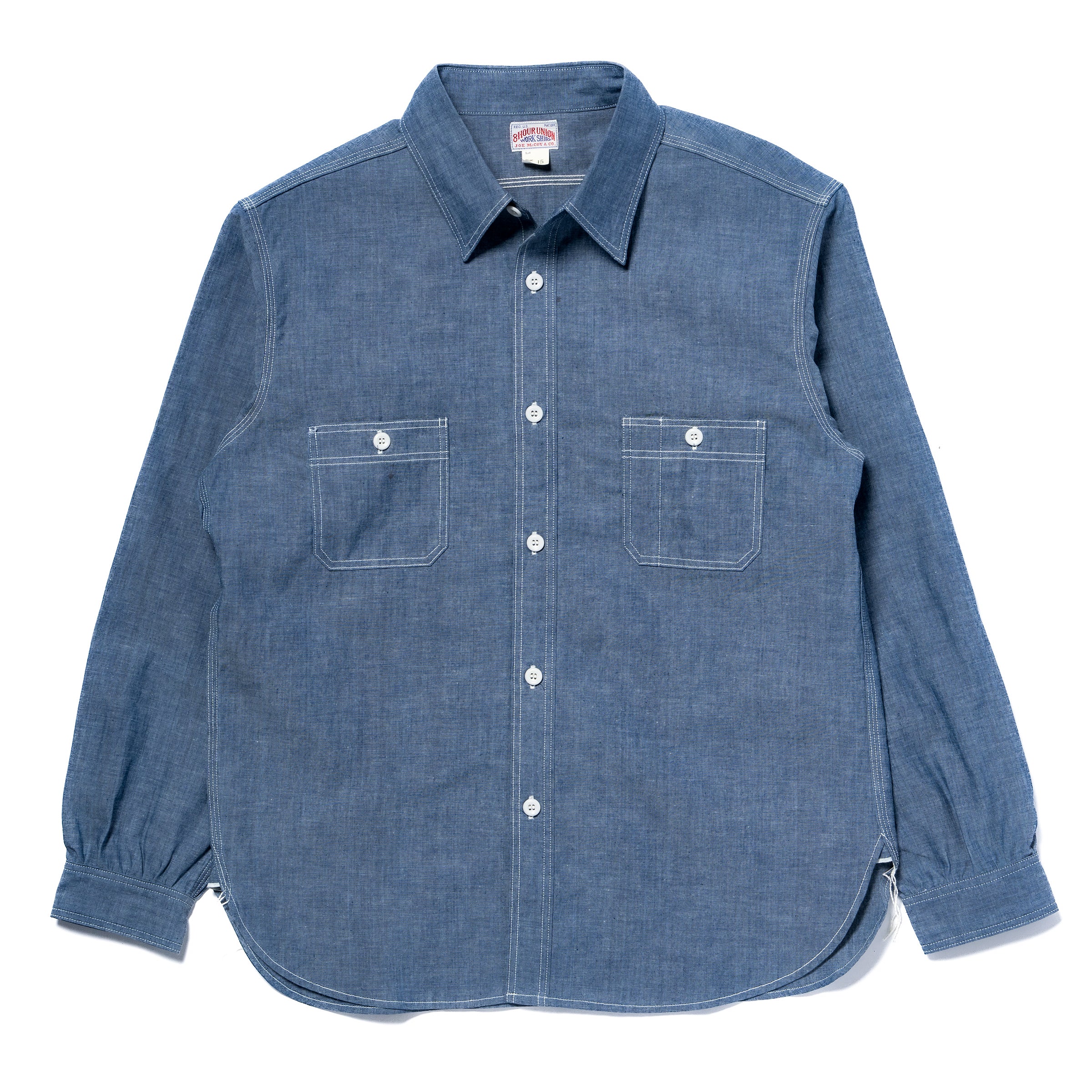 8HU CHAMBRAY SERVICEMAN WORK SHIRT - Image 2