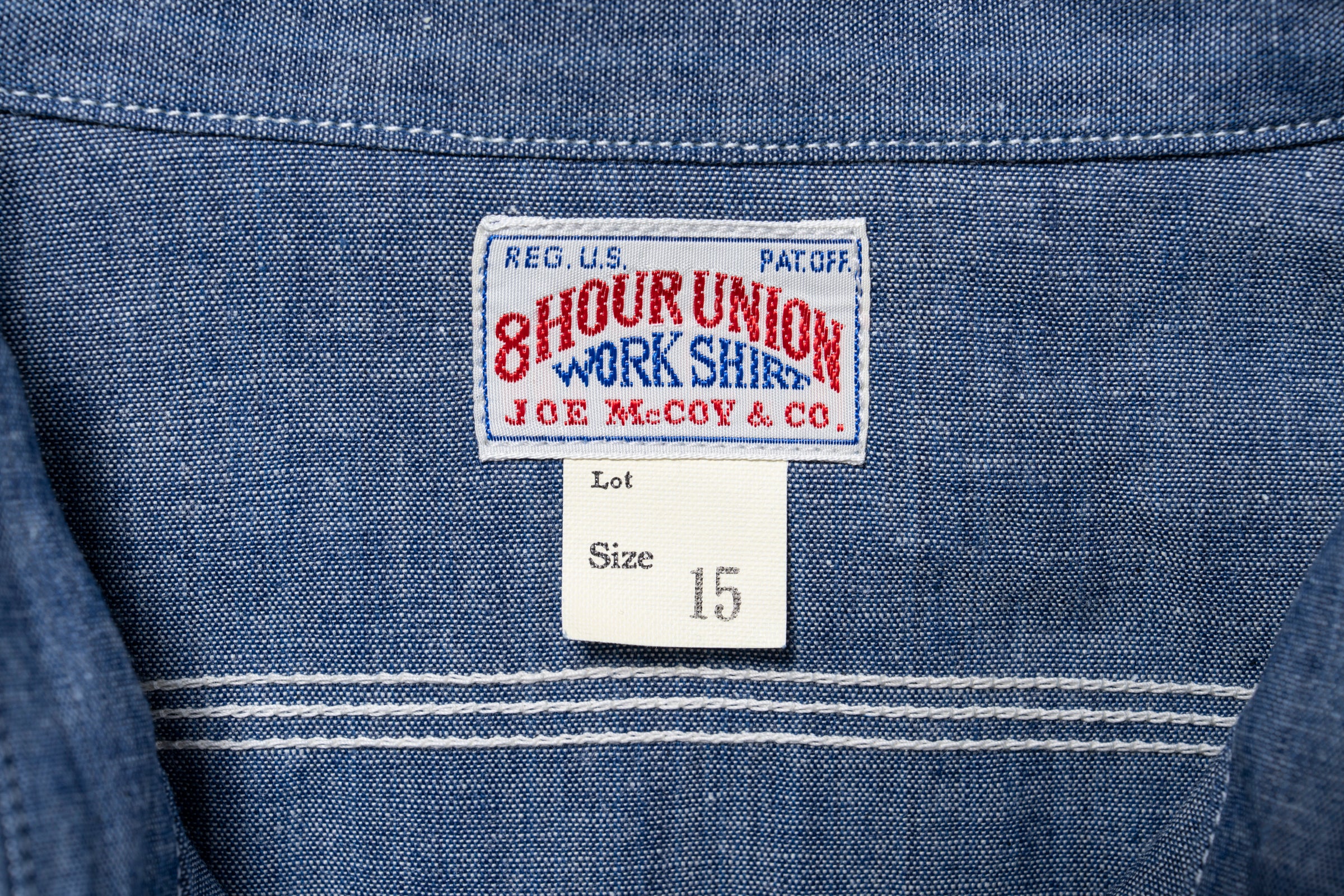 8HU CHAMBRAY SERVICEMAN WORK SHIRT - Image 4