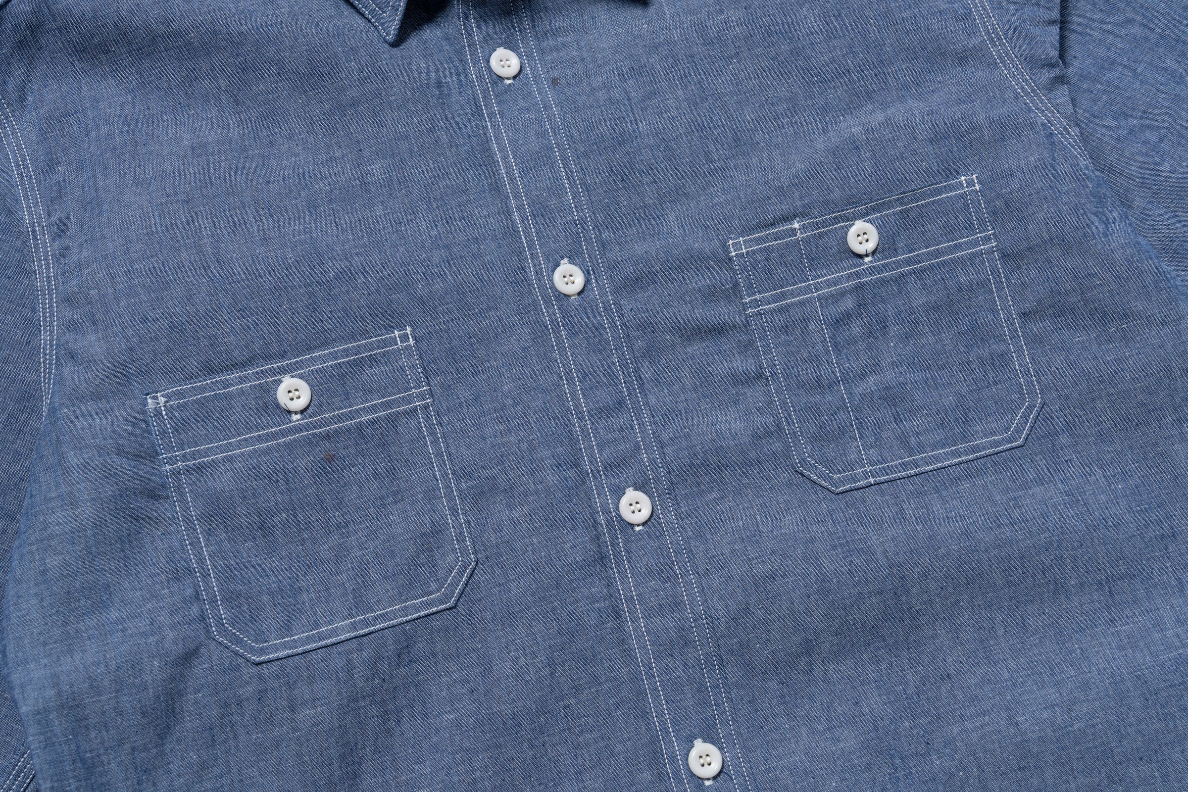 8HU CHAMBRAY SERVICEMAN WORK SHIRT - Image 6