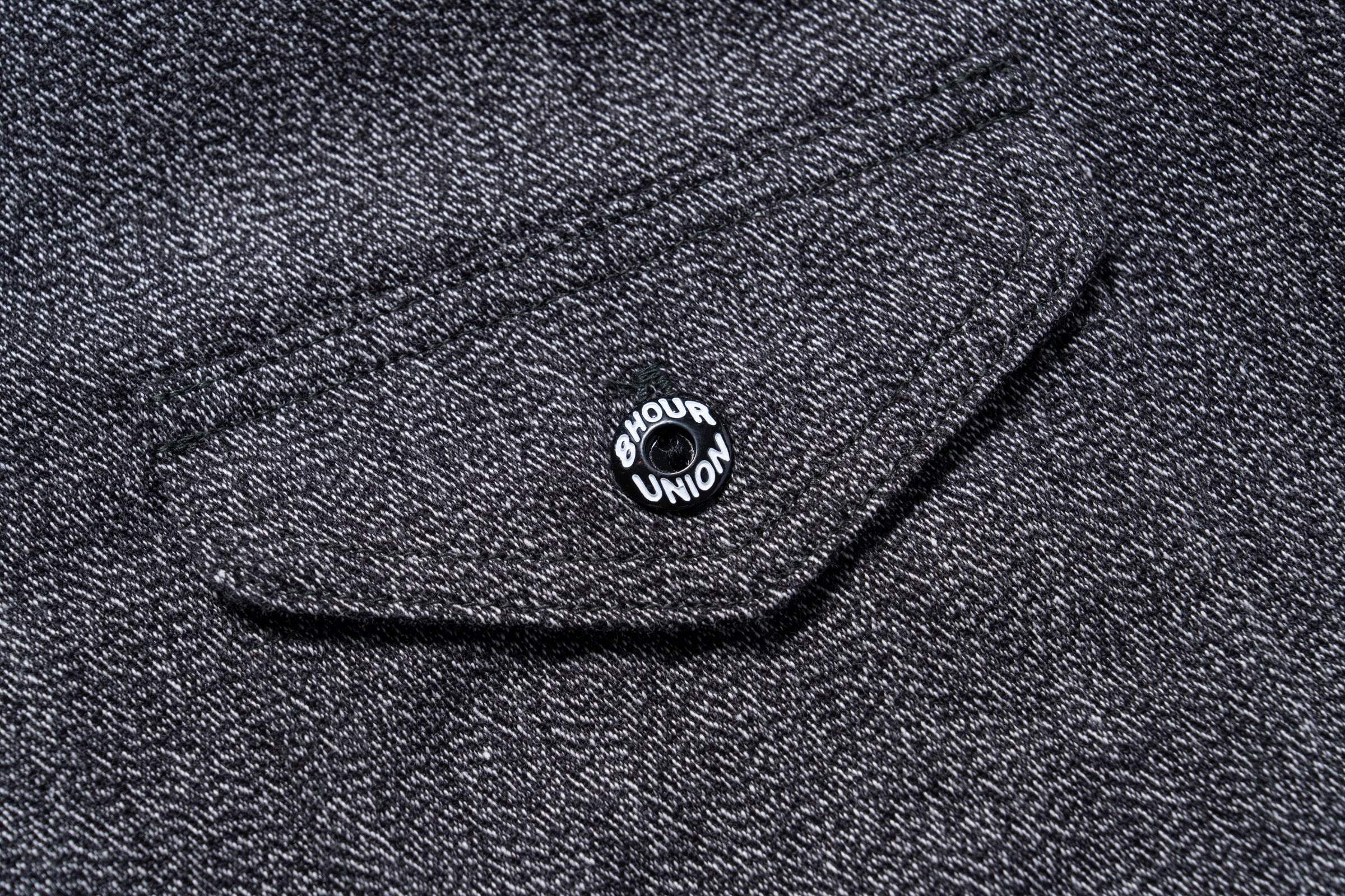 8HU CIGARETTE POCKET MOCK-TWIST CHAMBRAY WORK SHIRT - Image 6