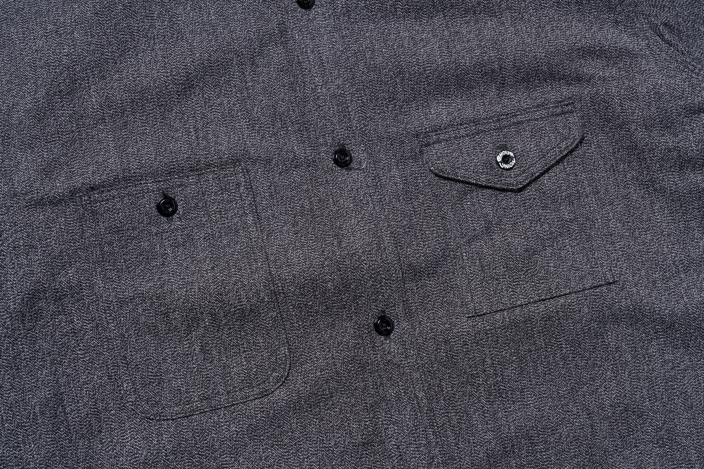 8HU CIGARETTE POCKET MOCK-TWIST CHAMBRAY WORK SHIRT - Image 7