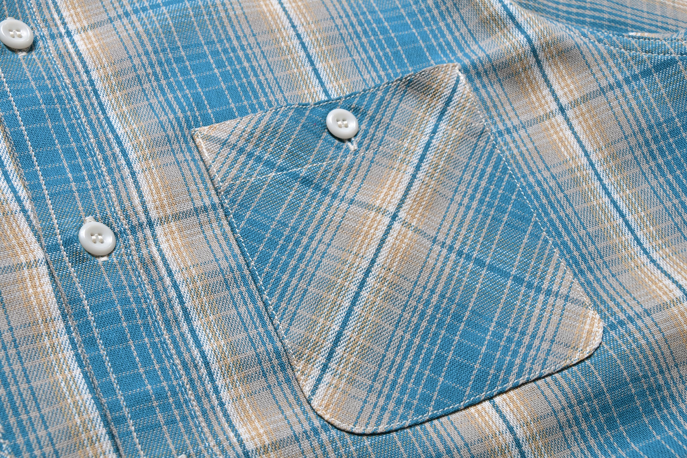 8HU OMBRE CHECK SUMMER FLANNEL SHIRT - Image 6