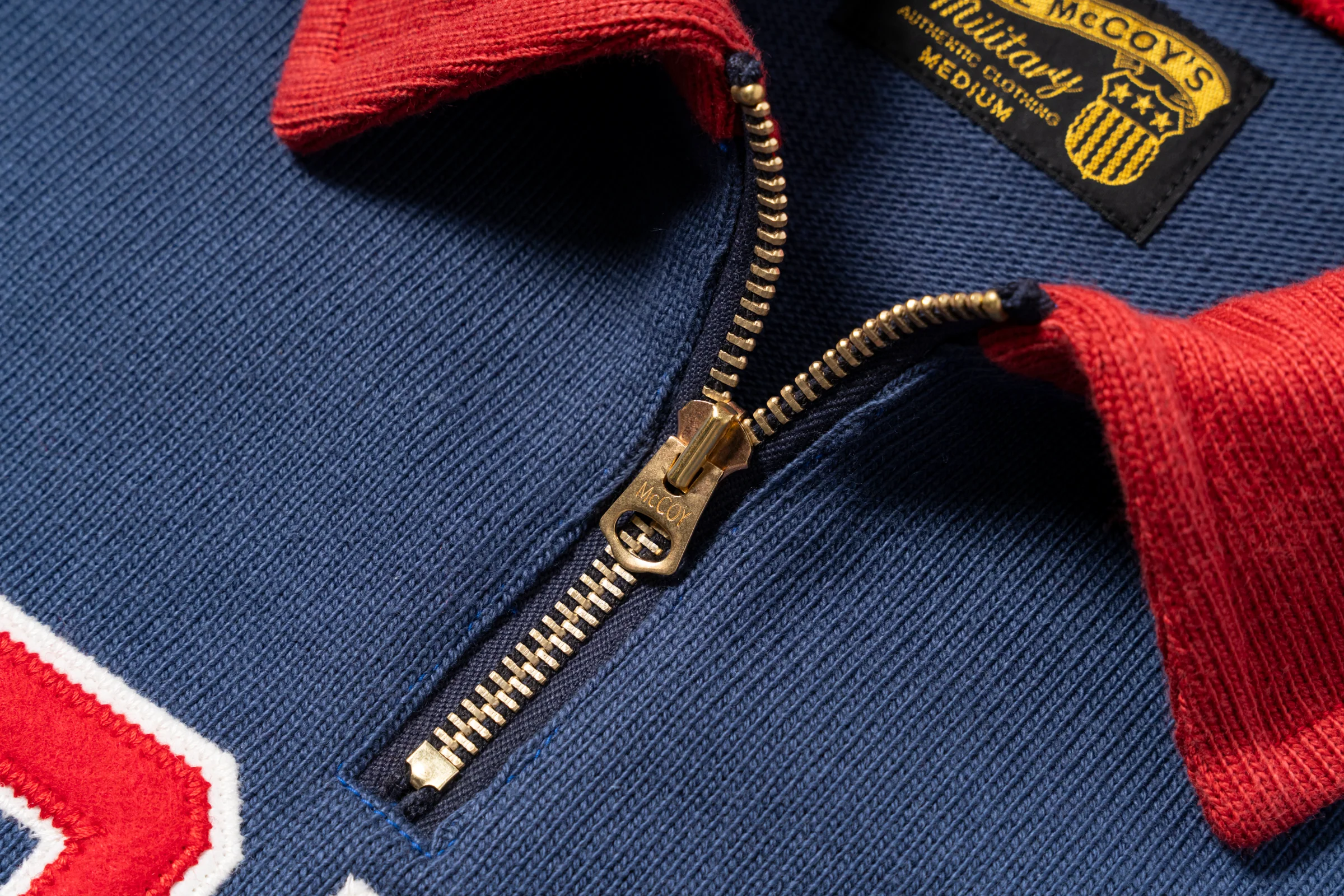 ATHLETIC HALF-ZIP JERSEY / ARMY - Image 5