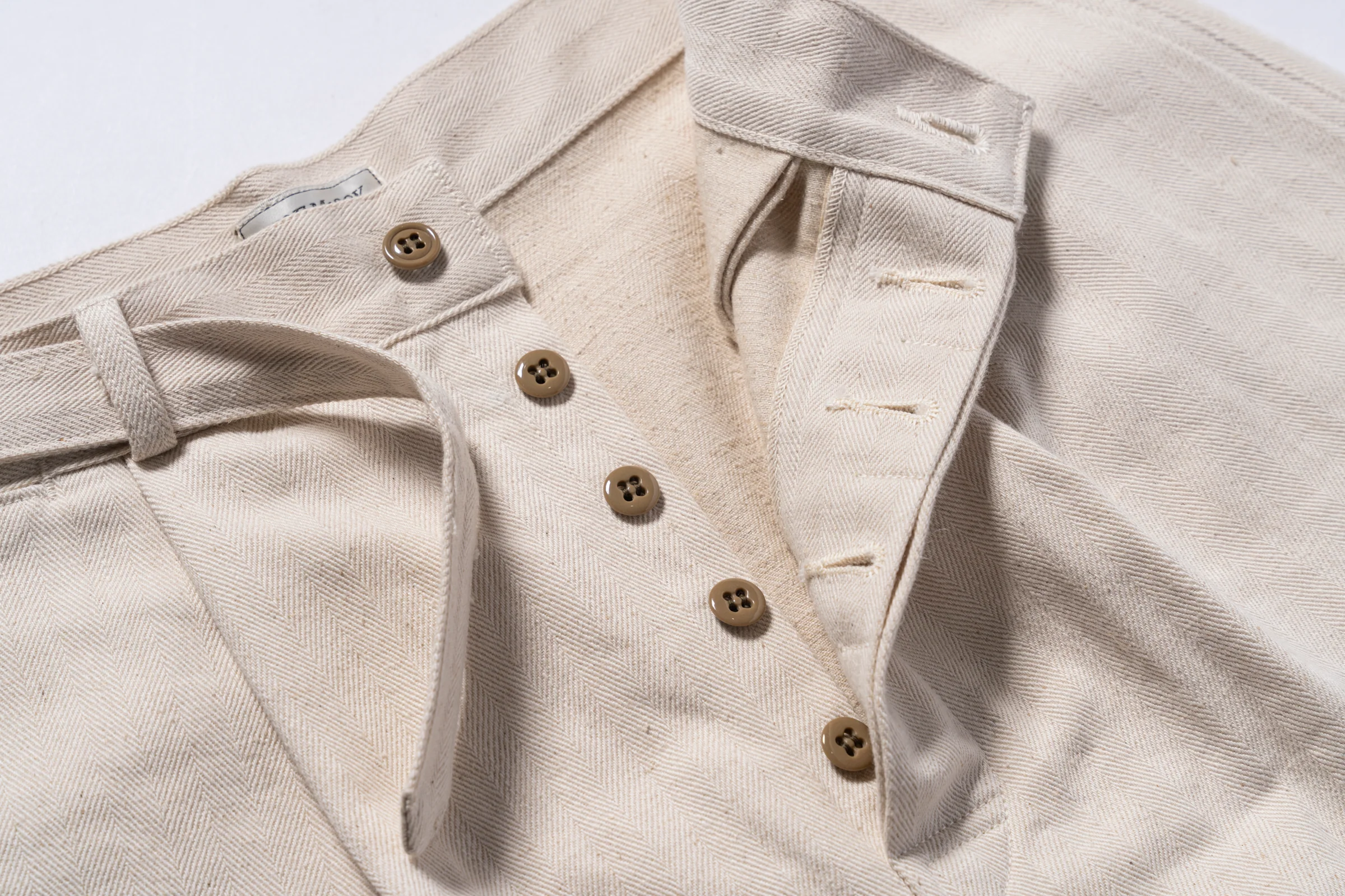 BELTED SHORTS / COTTON-HEMP - Image 6