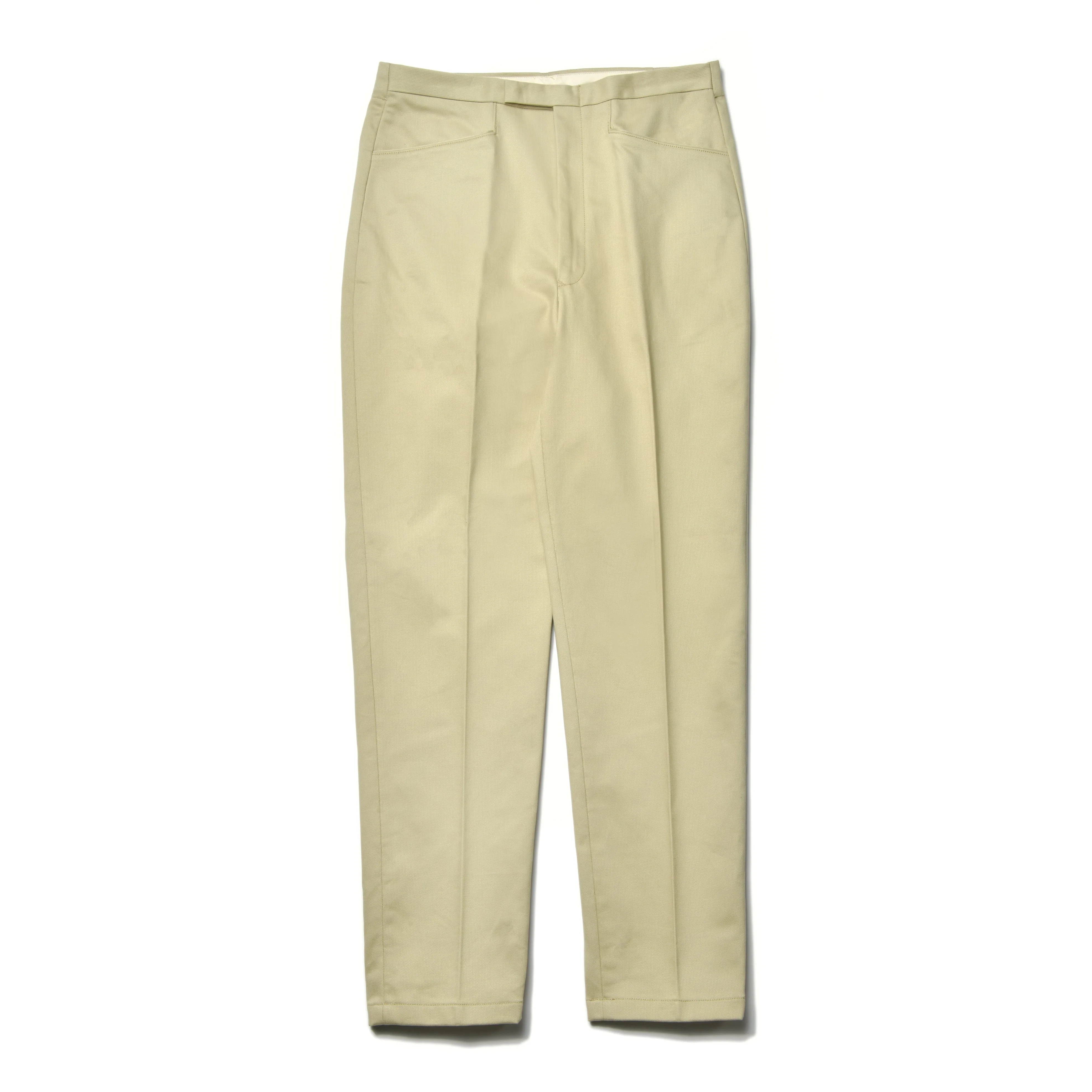 BELTED WAISTBAND TROUSER, PLAIN STITCH / PIQUE
