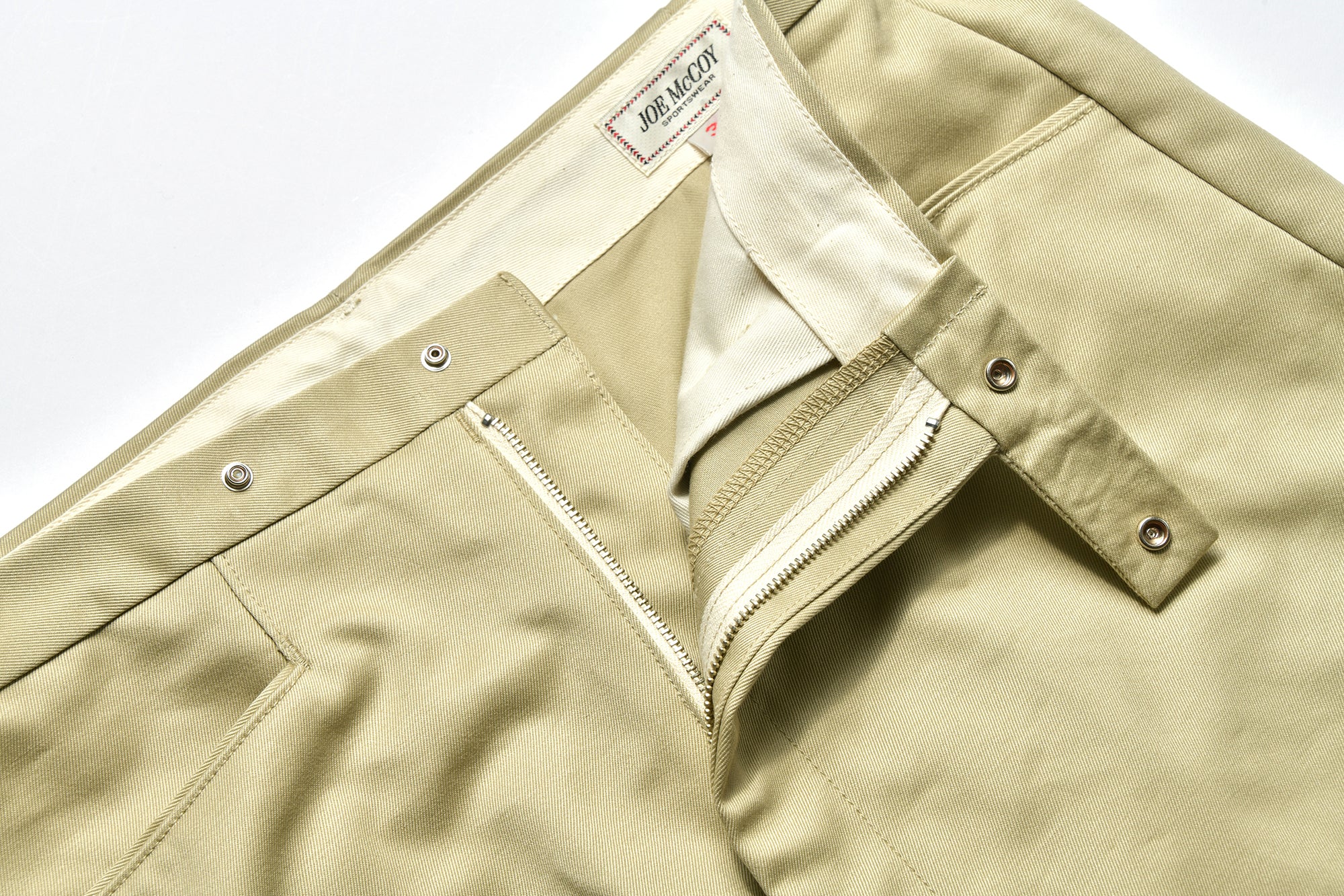 BELTED WAISTBAND TROUSER, PLAIN STITCH / WESTPOINT ARMY CLOTH - Image 5