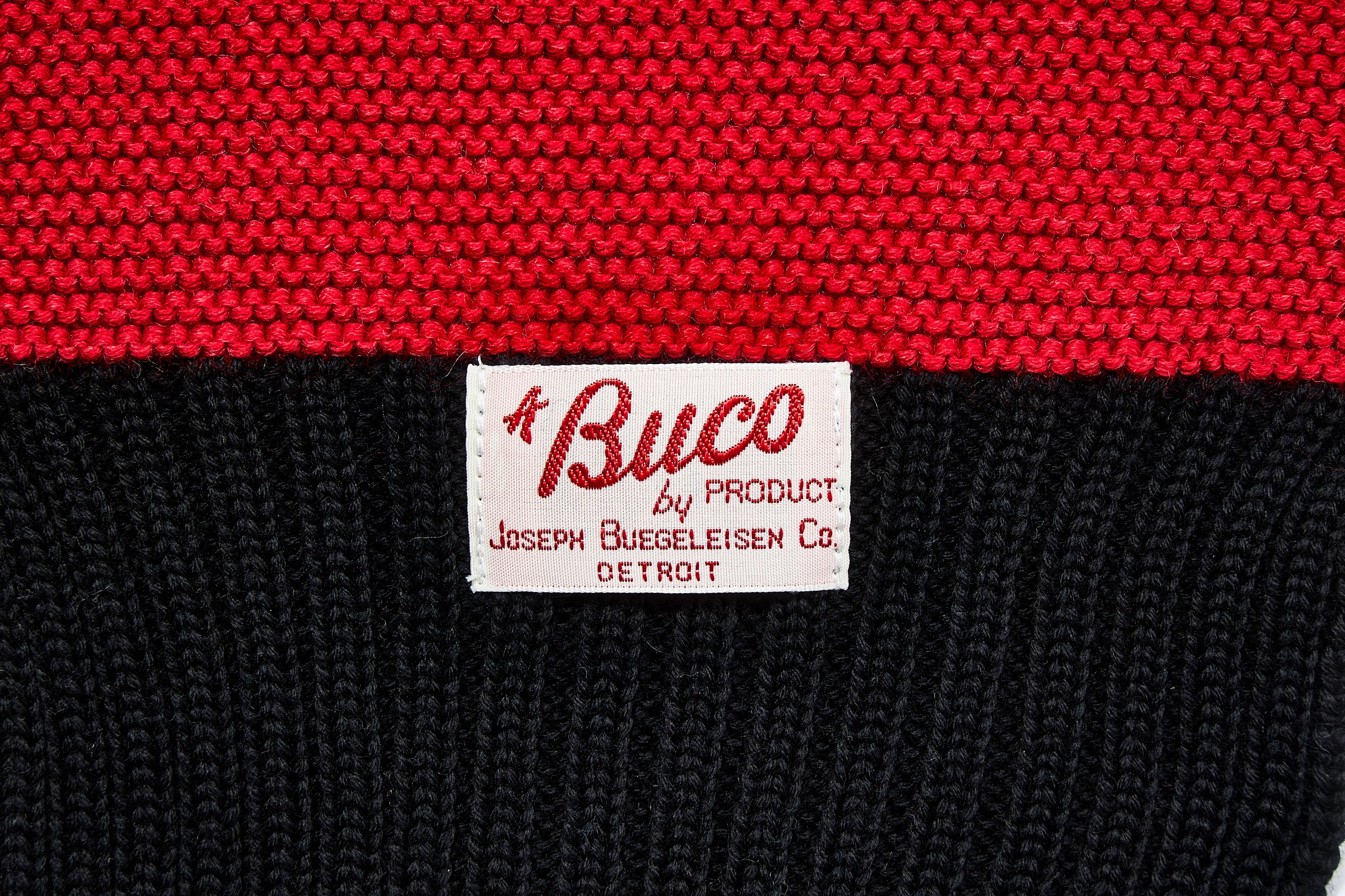 BUCO STRIPED WOOL KNIT SCARF - Image 4