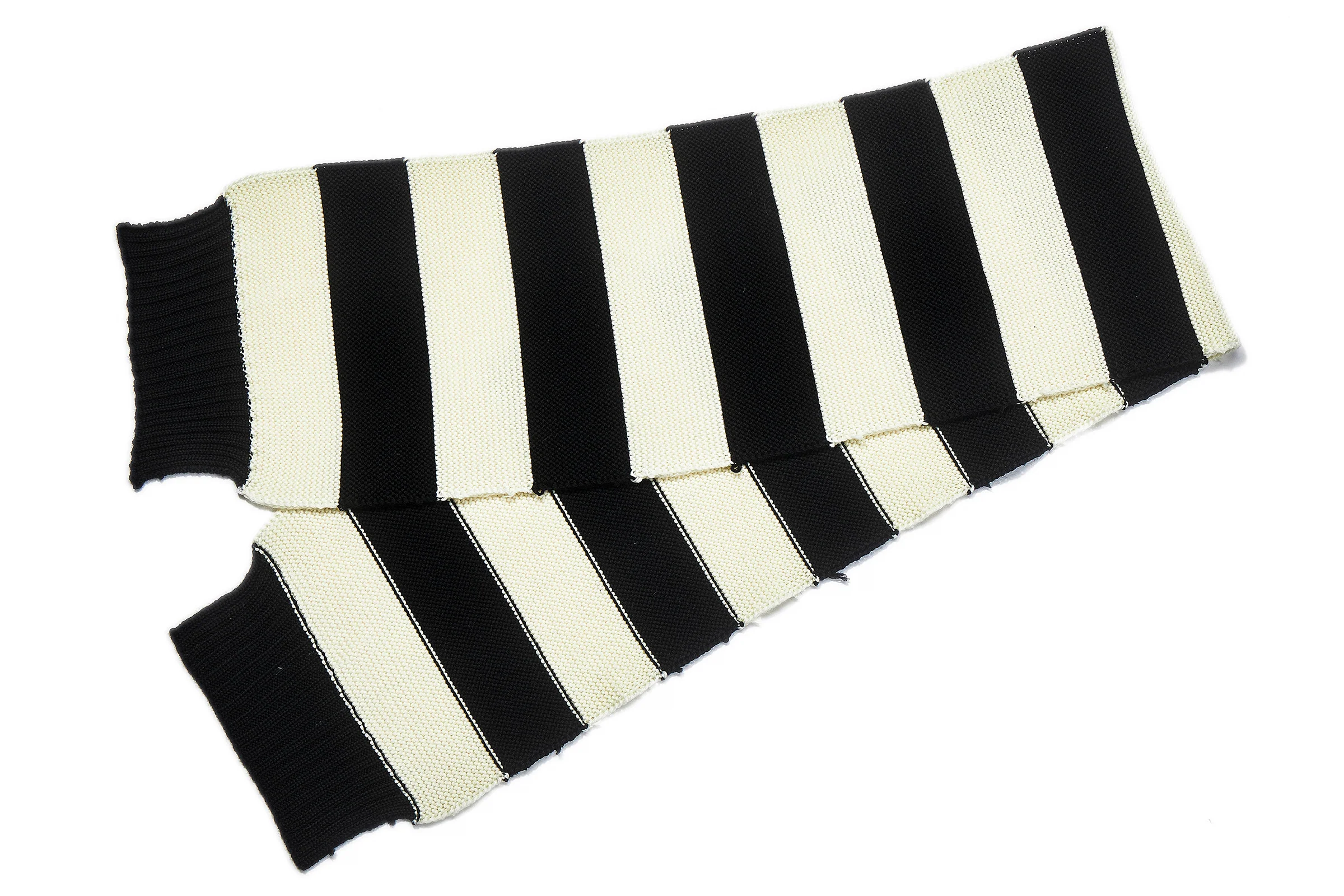 BUCO STRIPED WOOL KNIT SCARF - Image 3