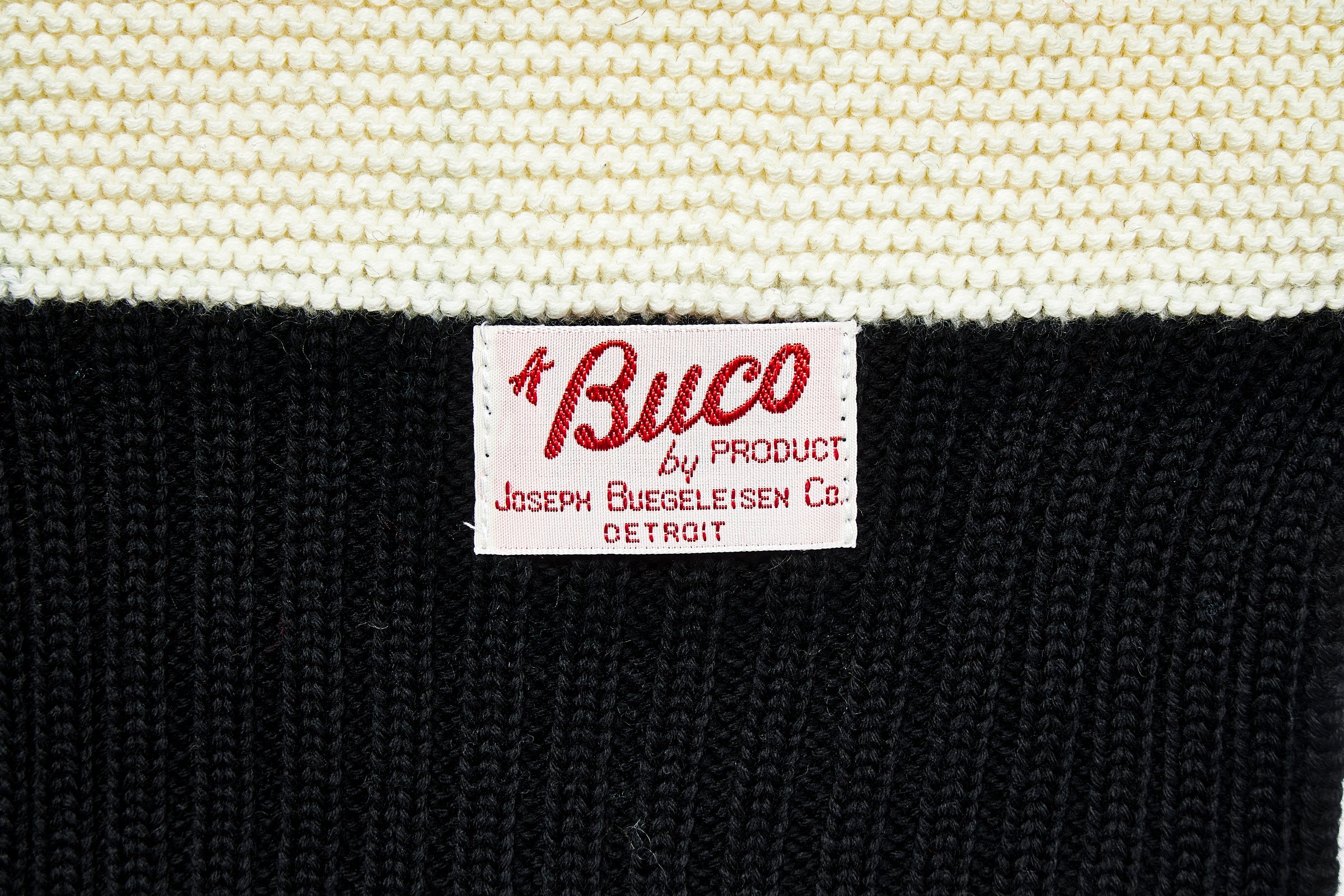 BUCO STRIPED WOOL KNIT SCARF - Image 4
