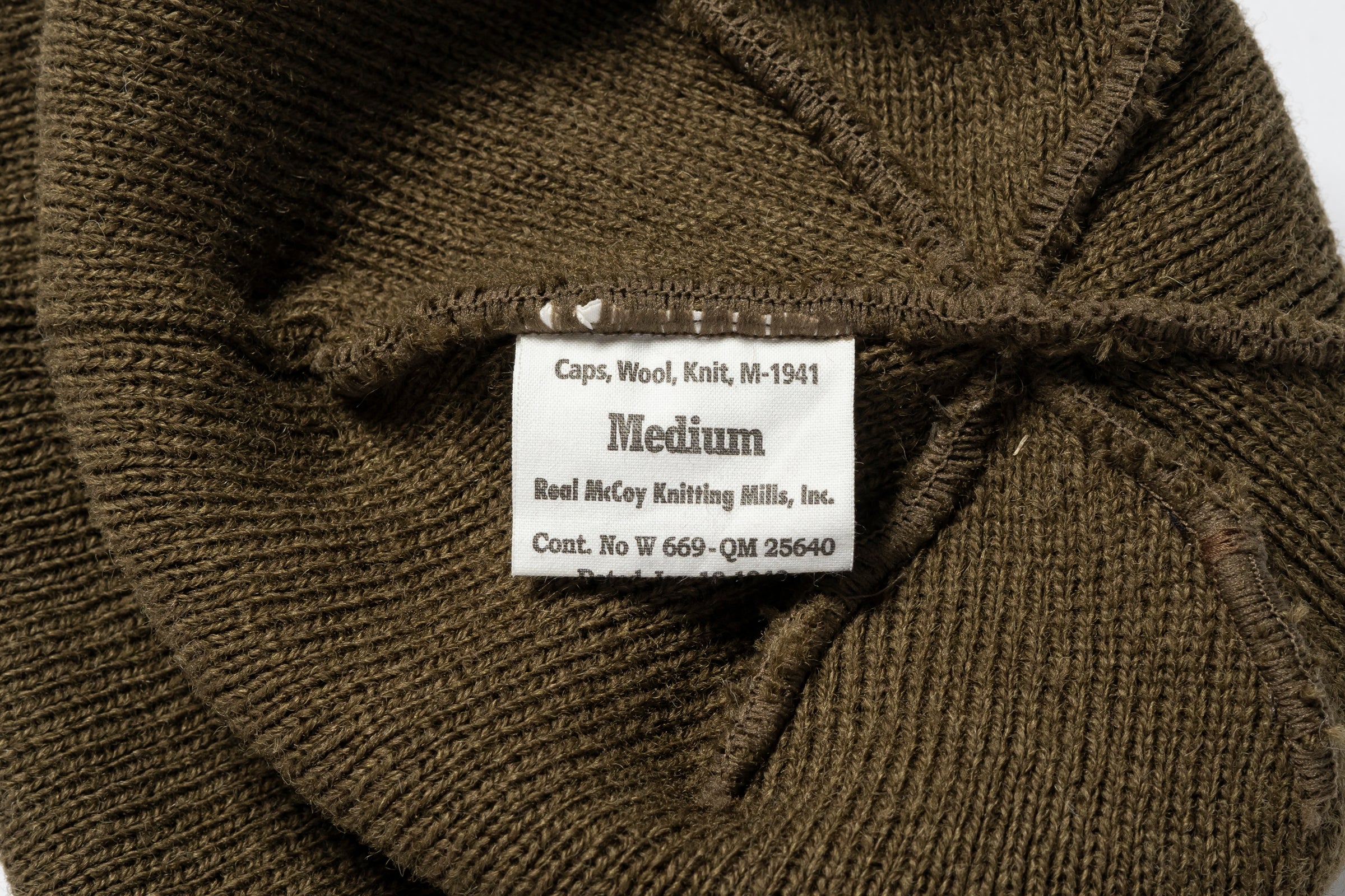 CAP, WOOL, KNIT, M-1941 - Image 4