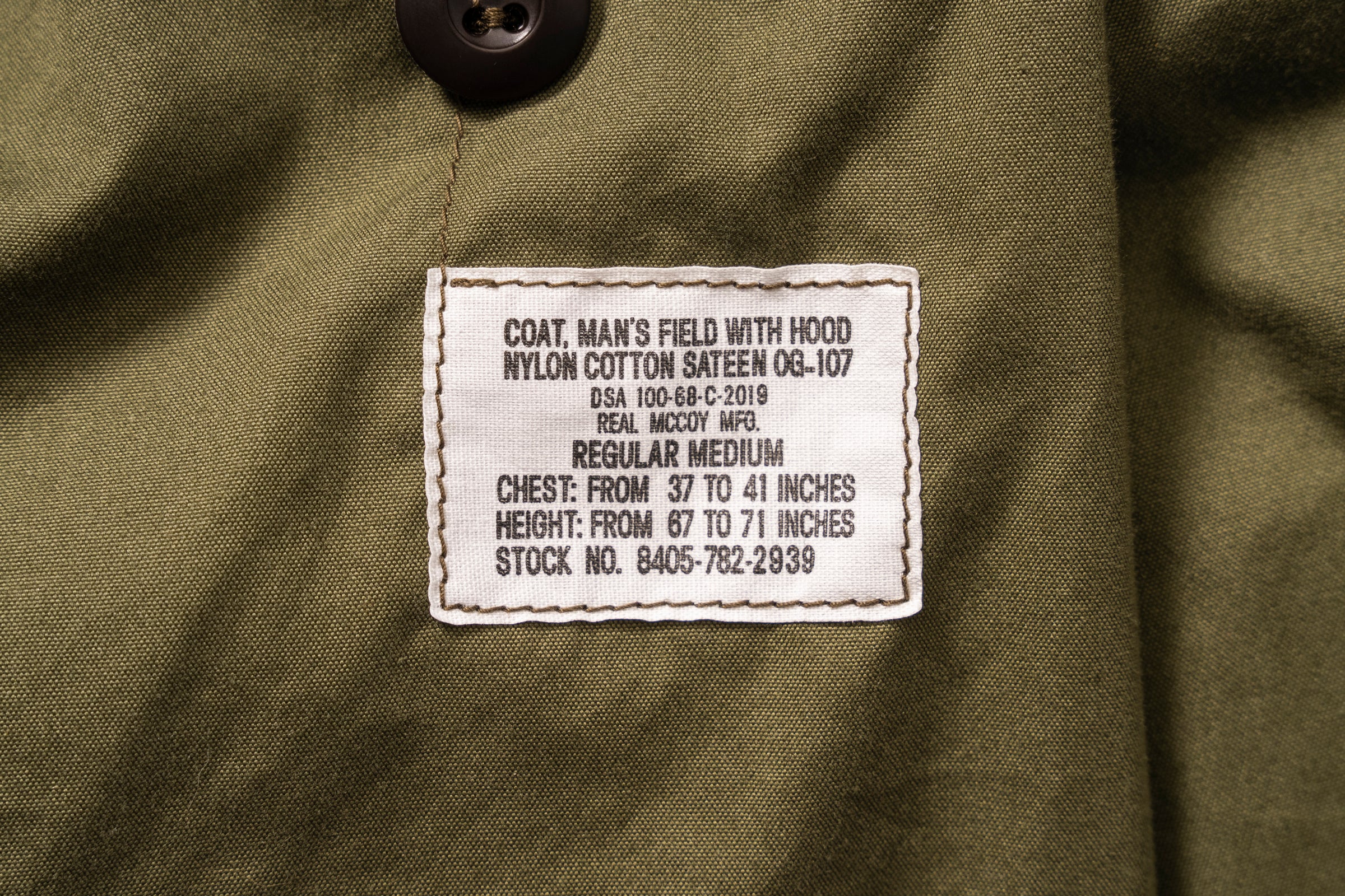 COAT, MAN'S, FIELD, M-65 / WOODLAND PATTERN - Image 4
