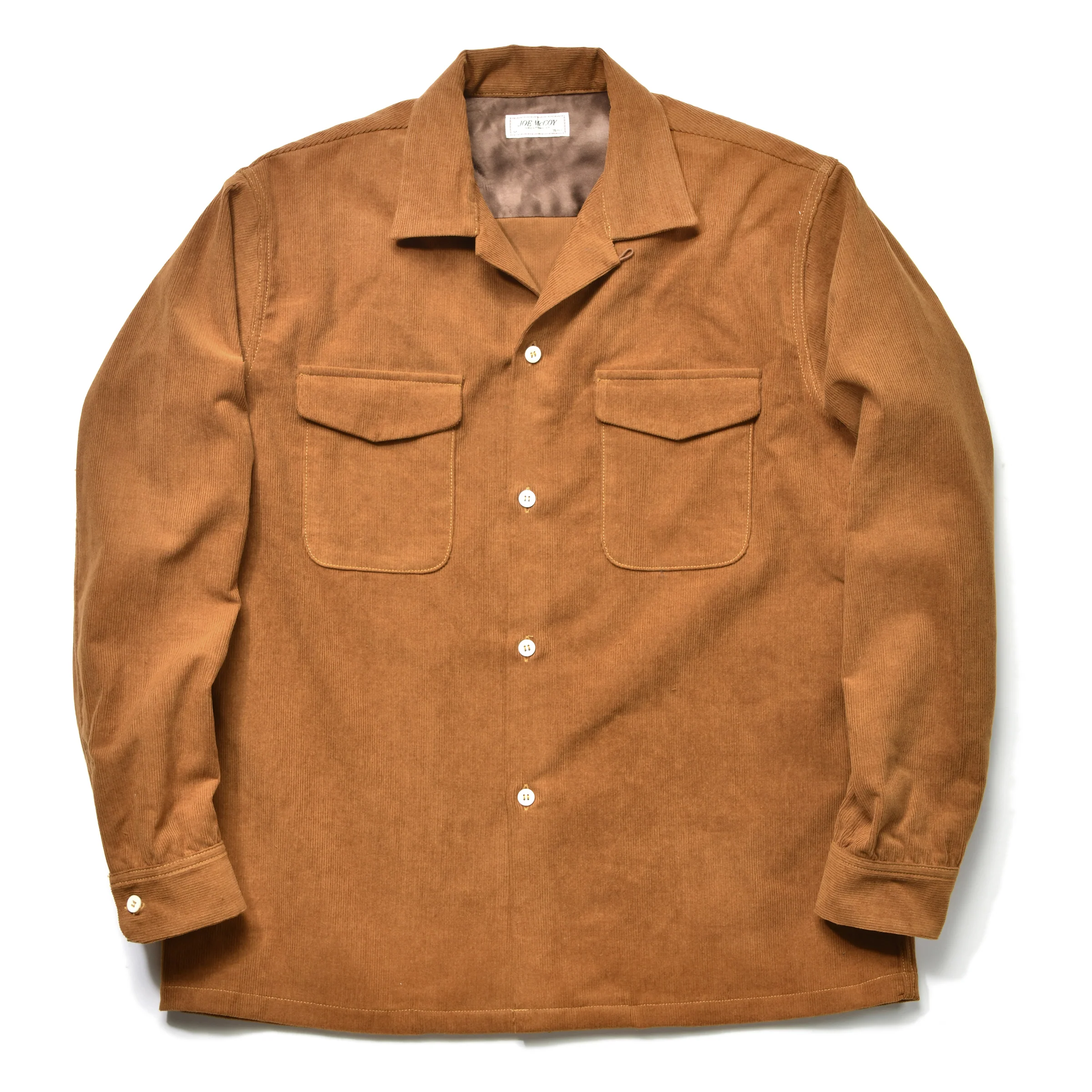 CORDUROY OPEN COLLAR SHIRT - Image 2