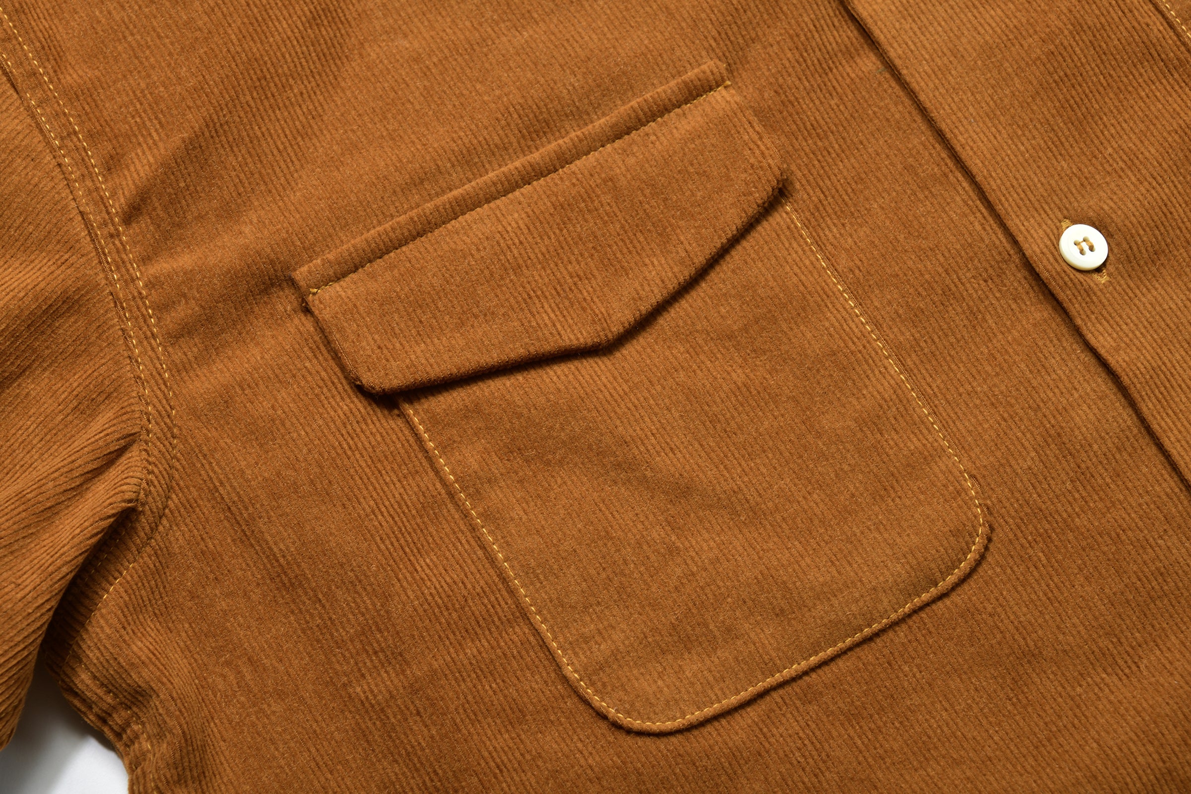 CORDUROY OPEN COLLAR SHIRT - Image 6