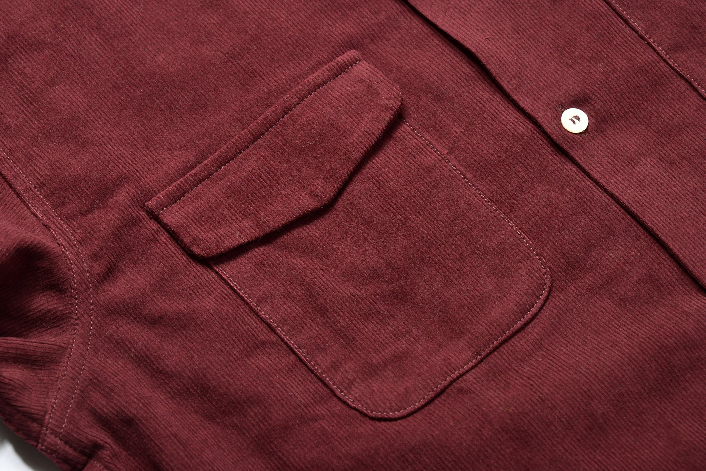 CORDUROY OPEN COLLAR SHIRT - Image 6
