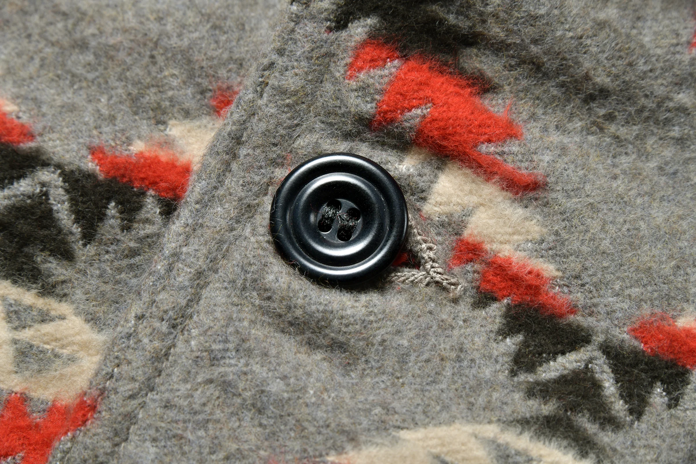 COTTON JACQUARD BLANKET JACKET - Image 5
