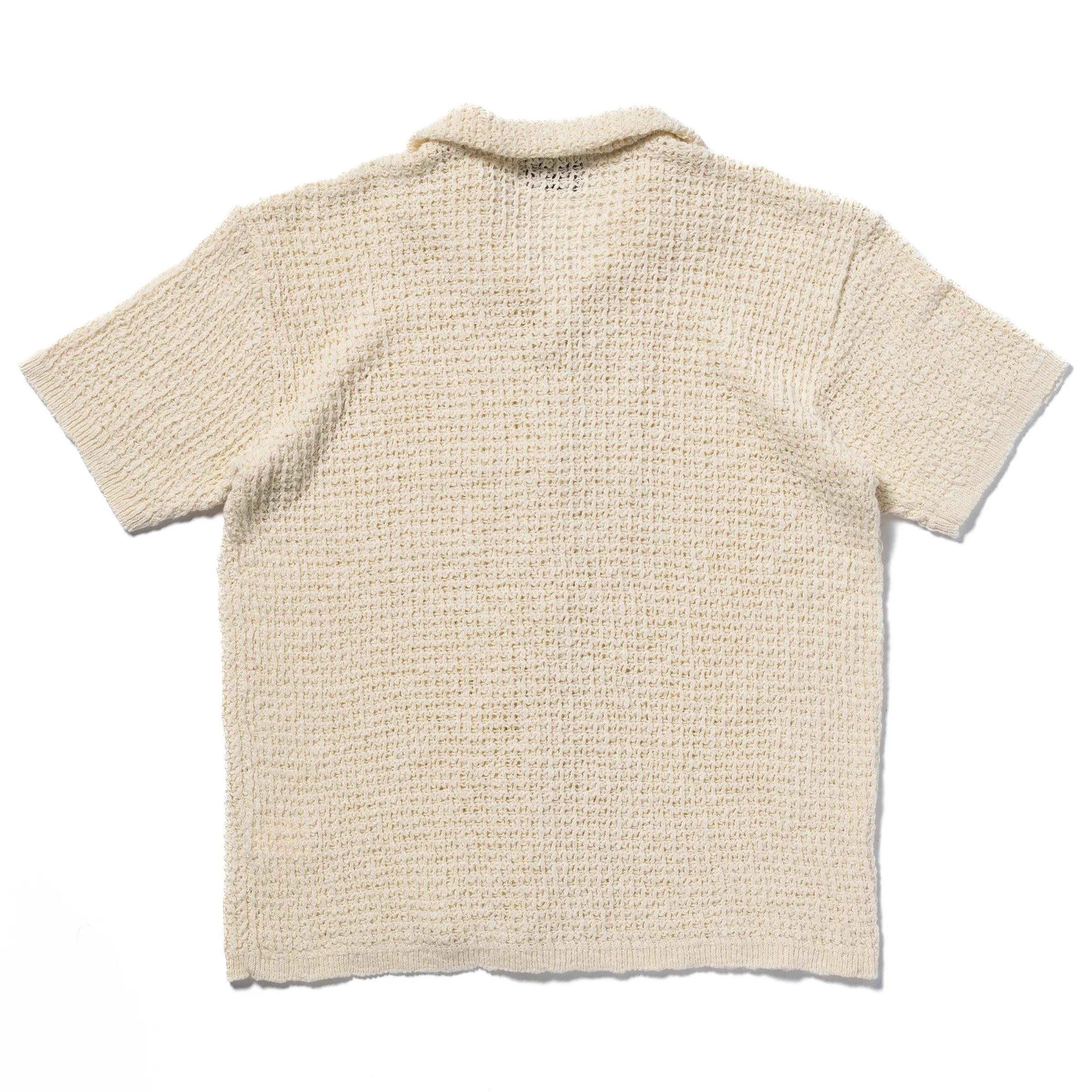 COTTON KNITTED BUTTON UP SHIRT - Image 3