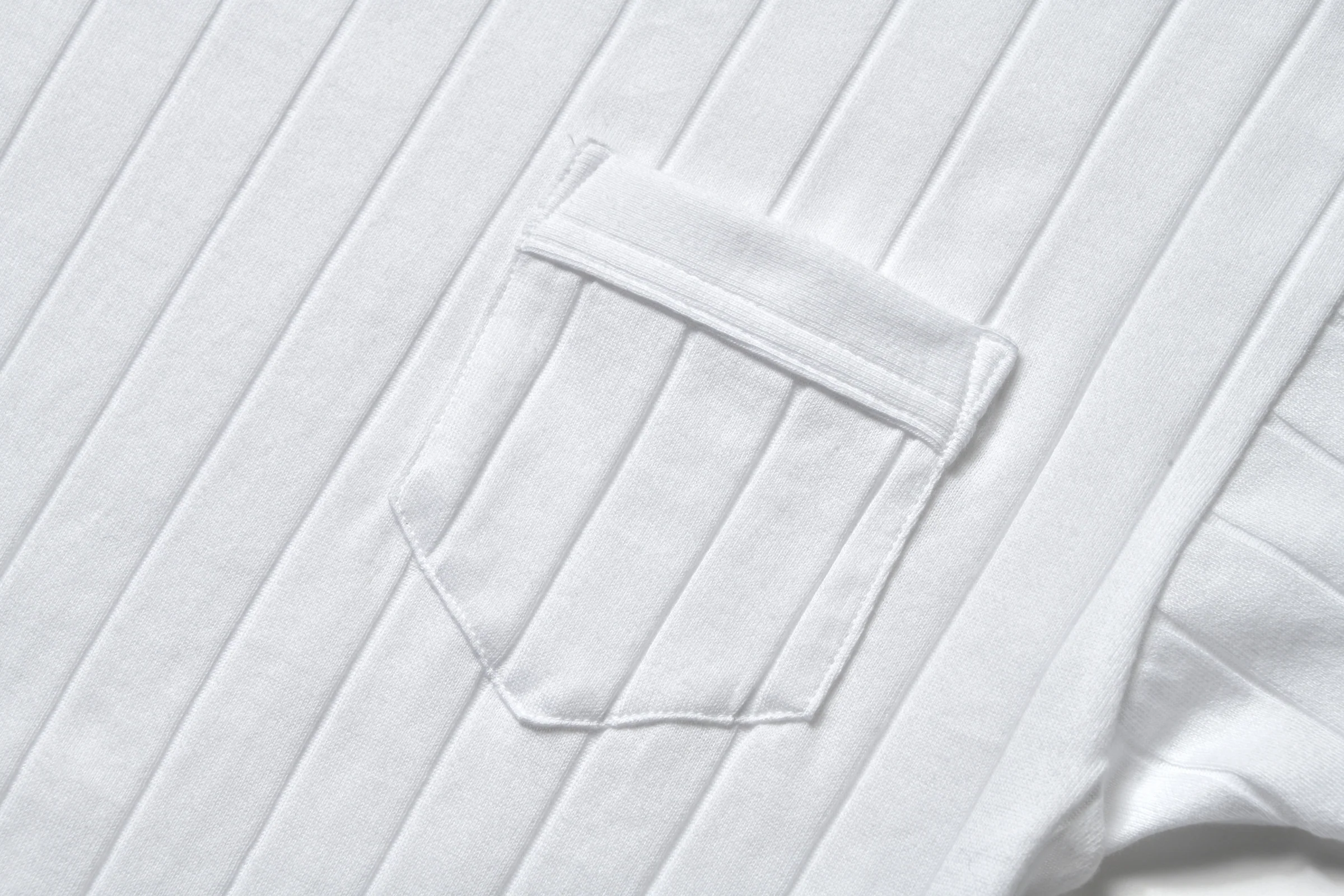 COTTON RIBBED POCKET TEE - Image 5