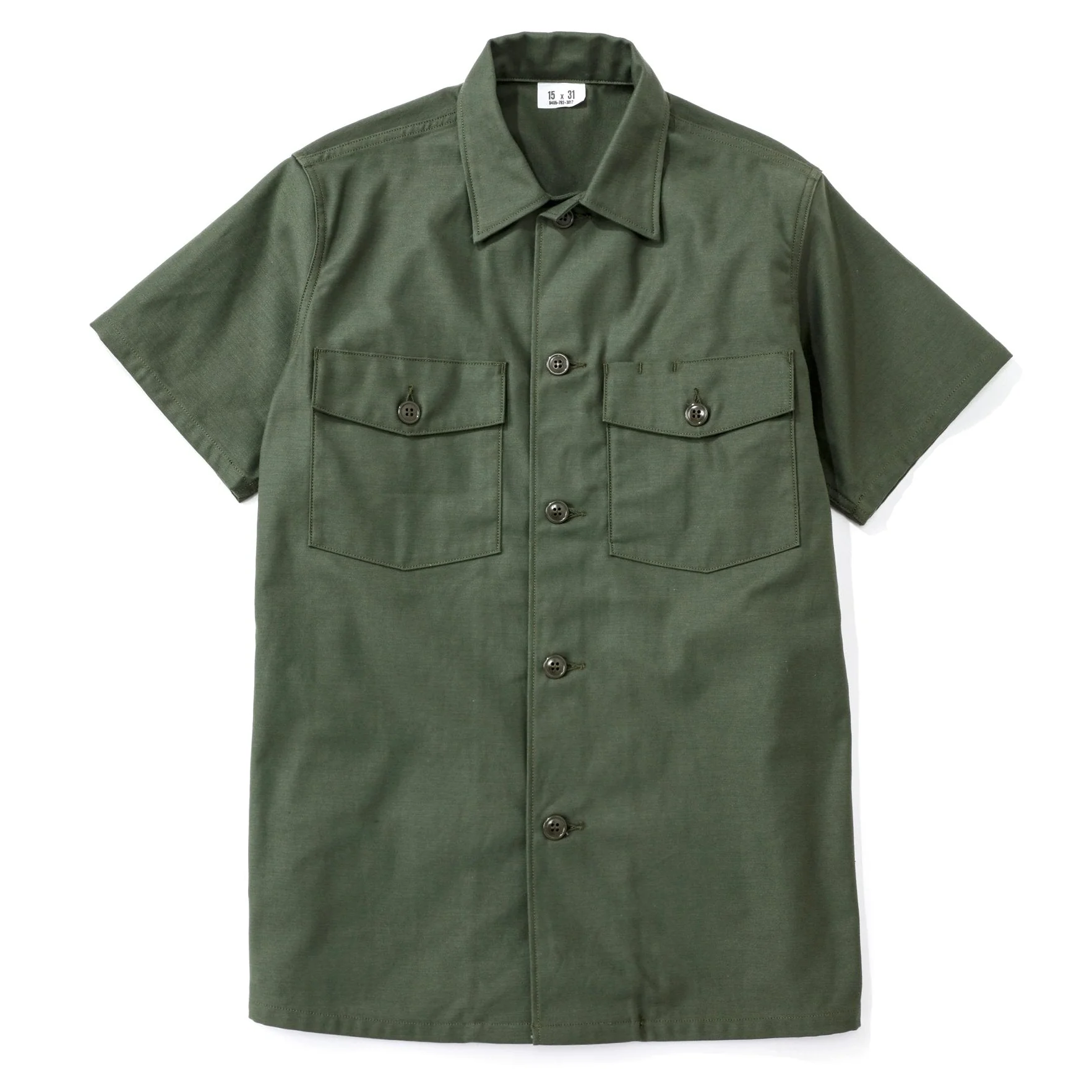 COTTON SATEEN SHIRT S/S - Image 2