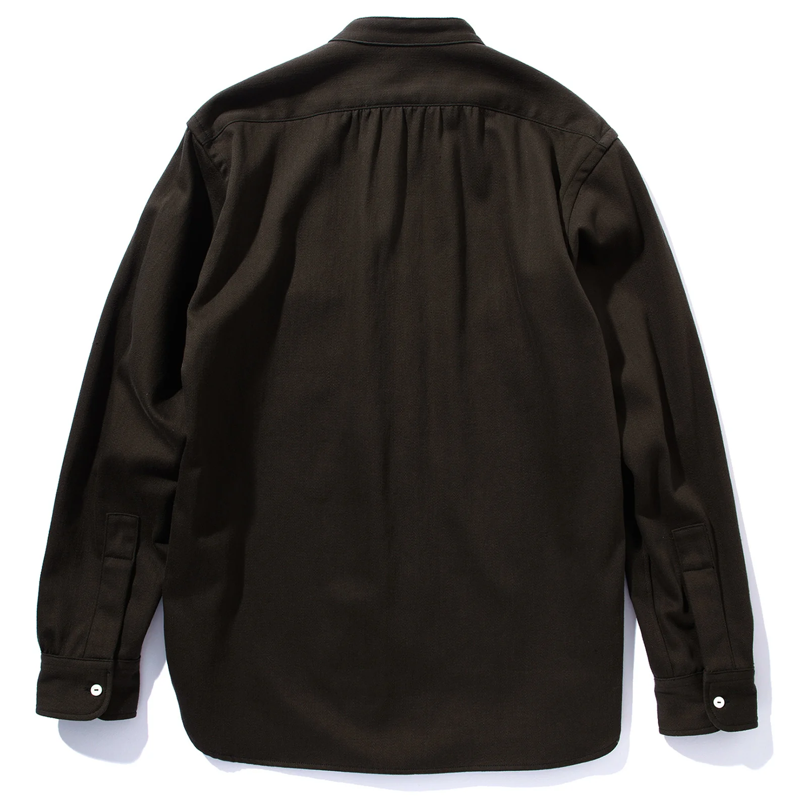 DOUBLE DIAMOND BAND COLLAR SATEEN SHIRT - Image 3