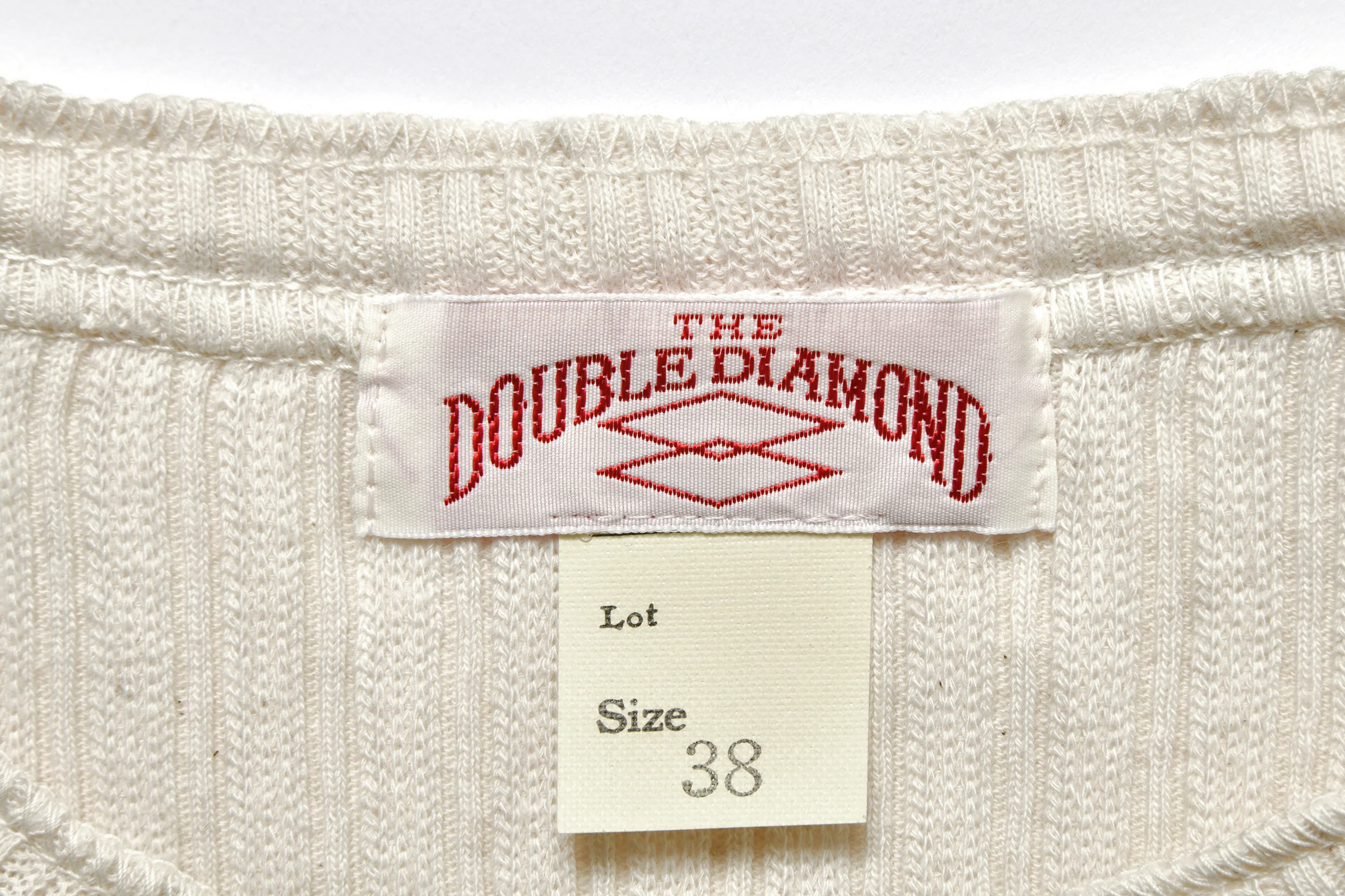 DOUBLE DIAMOND EYELET HENLEY UNDERSHIRT - Image 4