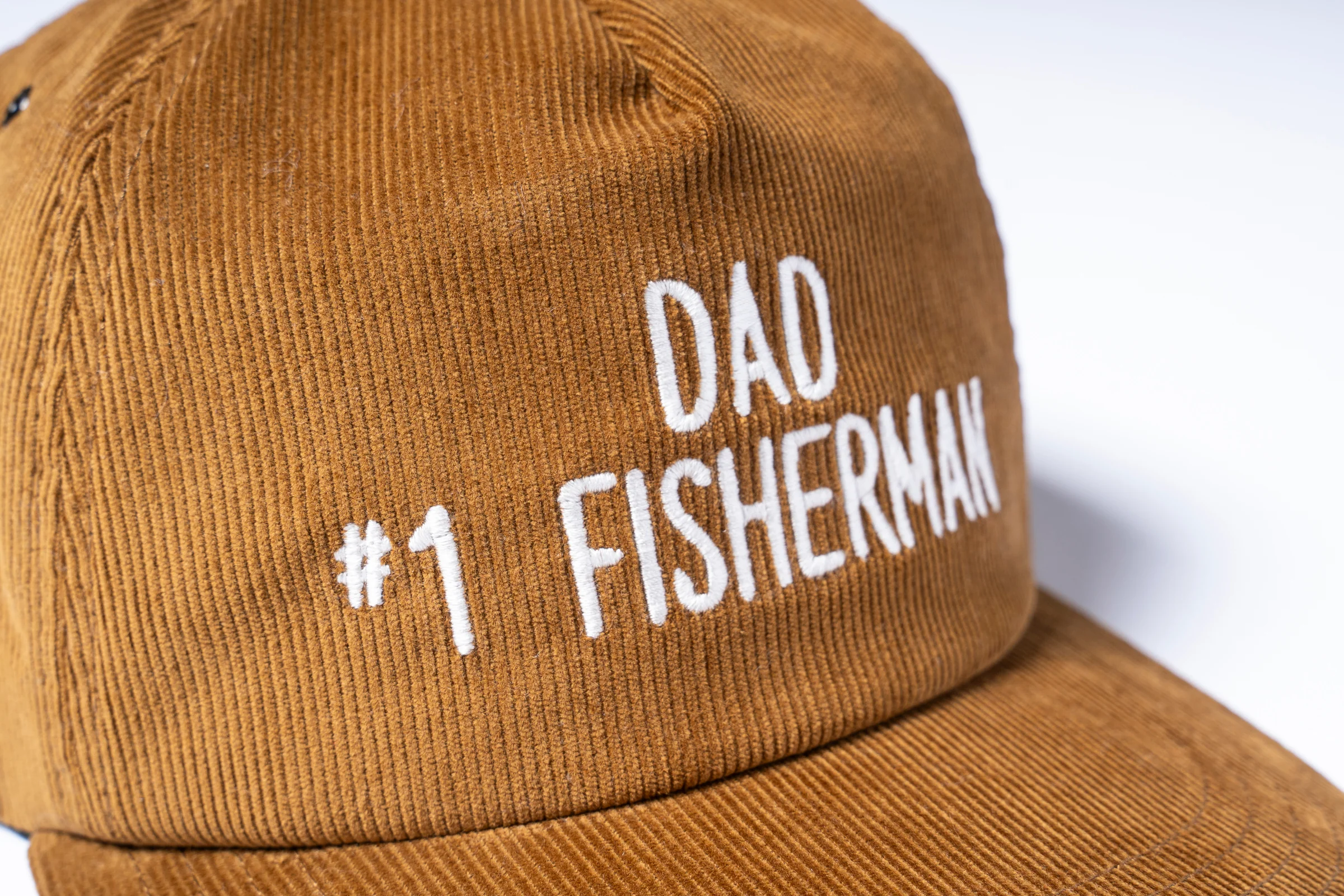 FIVE PANEL CORDUROY CAP / #1 FISHING DAD - Image 5