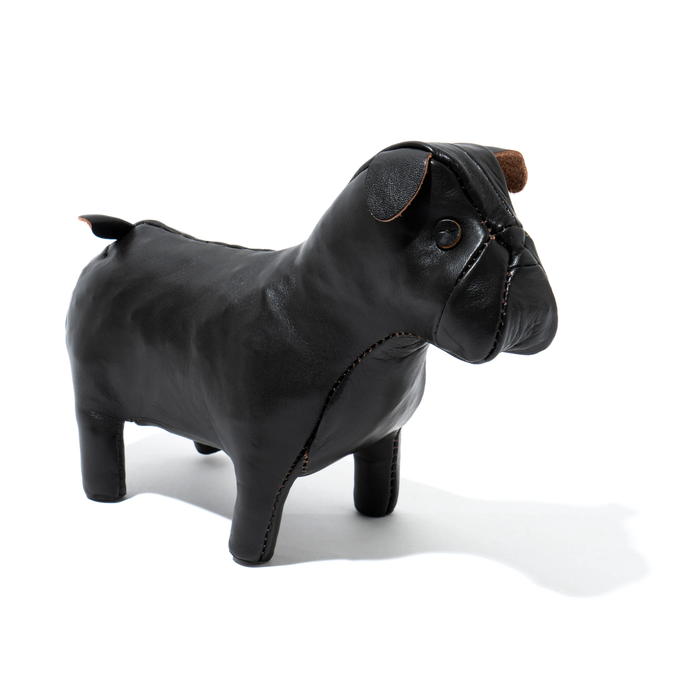 HANDCRAFTED HORSEHIDE ANIMALS - BULLDOG - Image 2