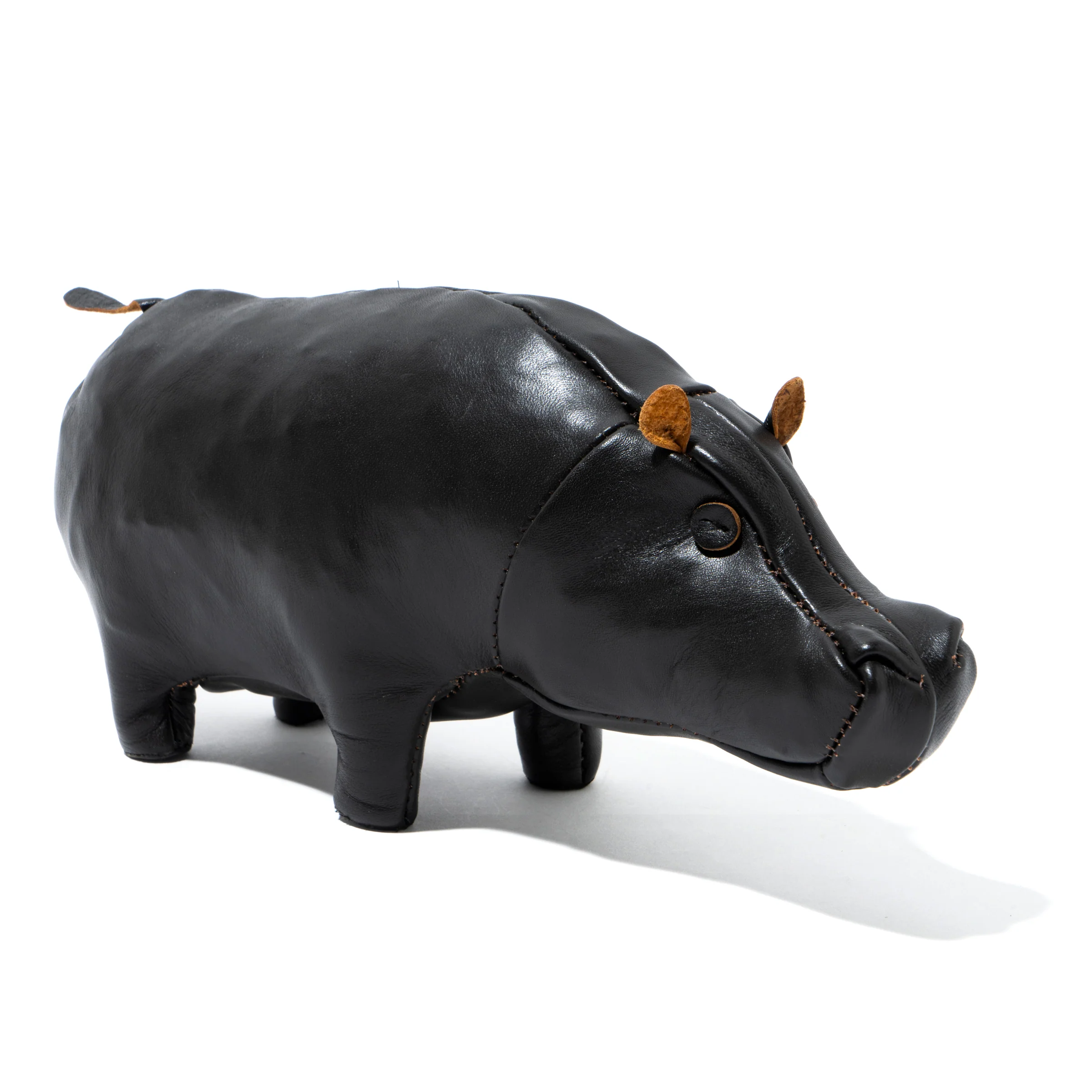 HANDCRAFTED HORSEHIDE ANIMALS - HIPPO - Image 2