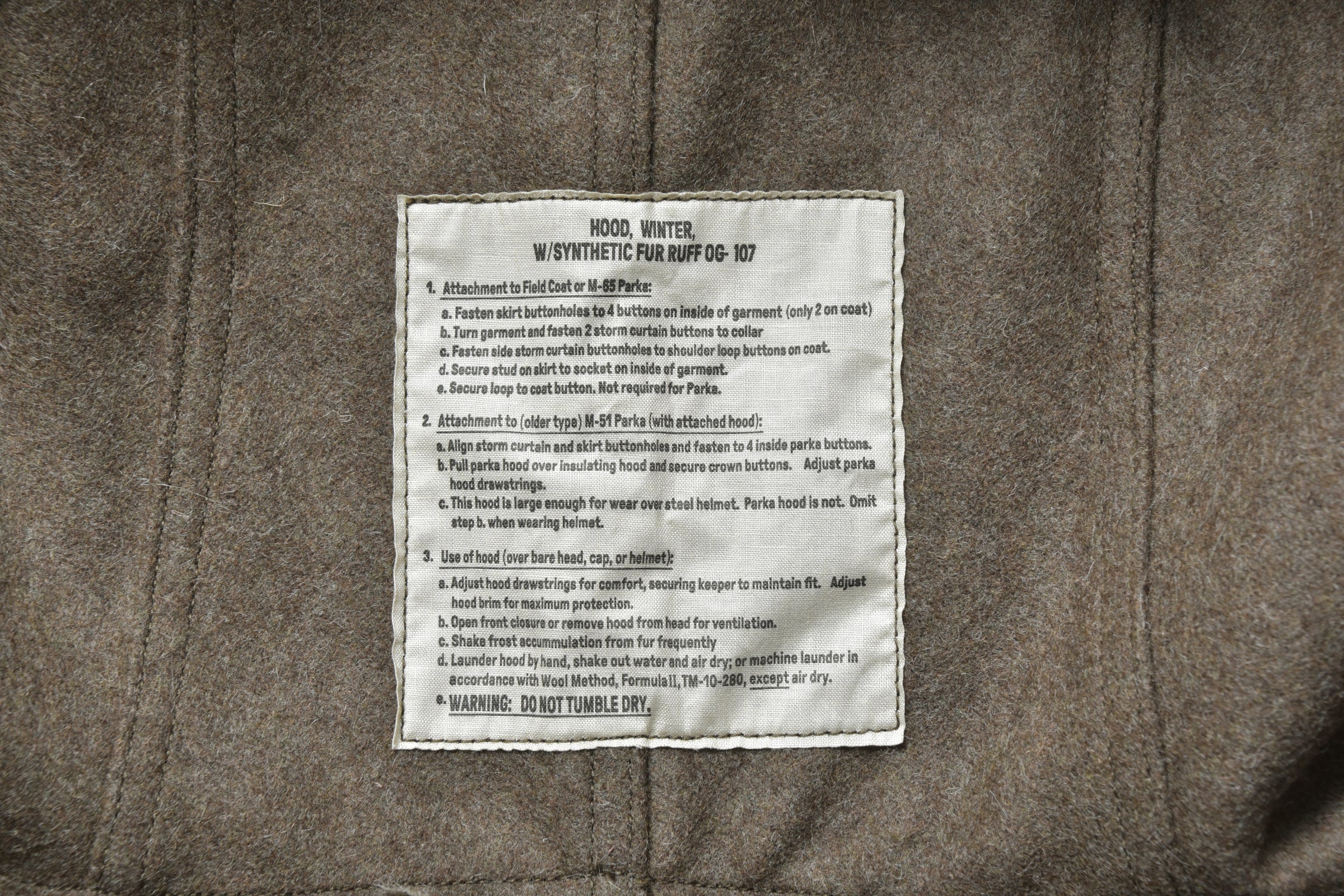HOOD, WINTER, W/ SYNTHETIC FUR RUFF - Image 4