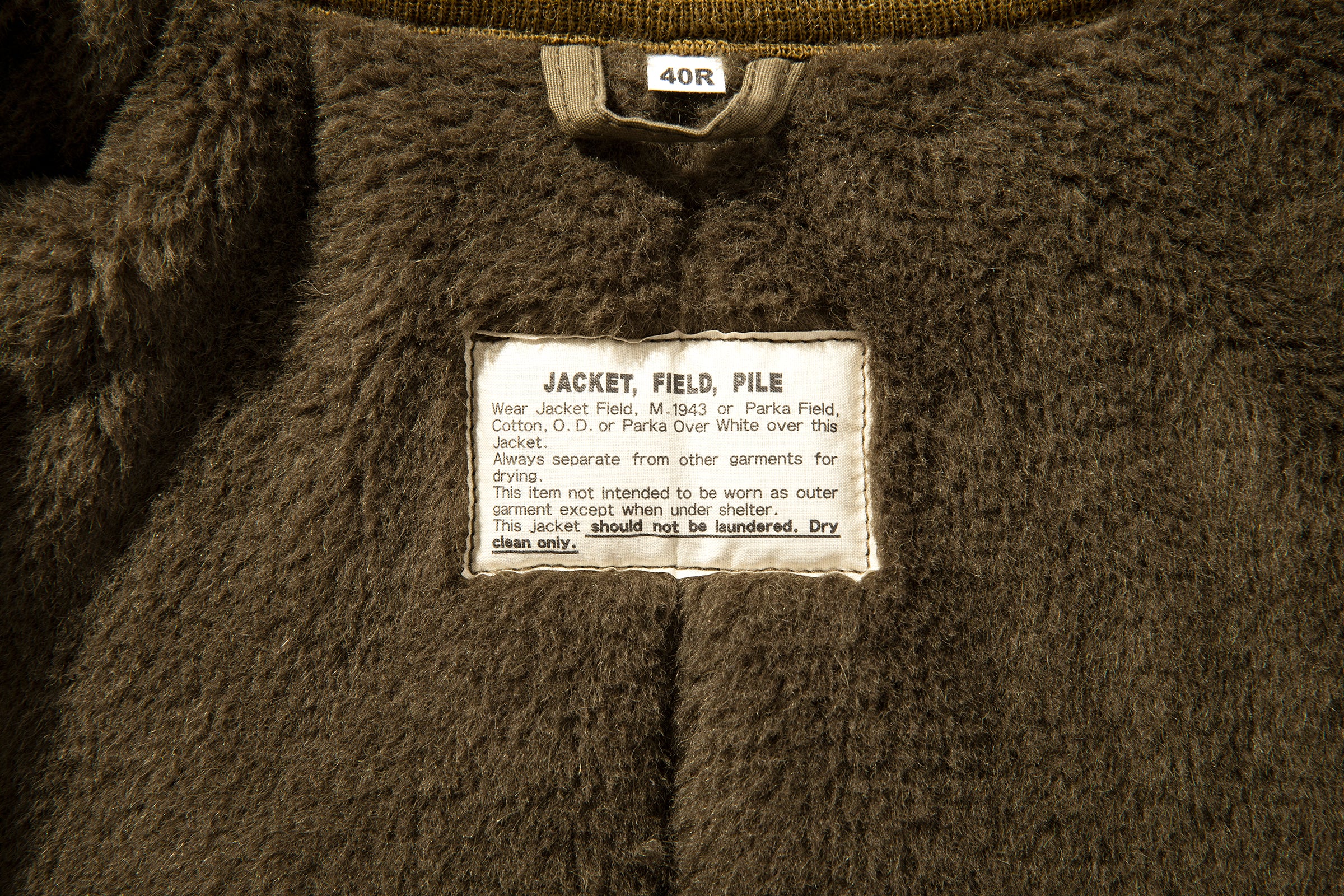 JACKET, FIELD, PILE, O.D. - Image 3