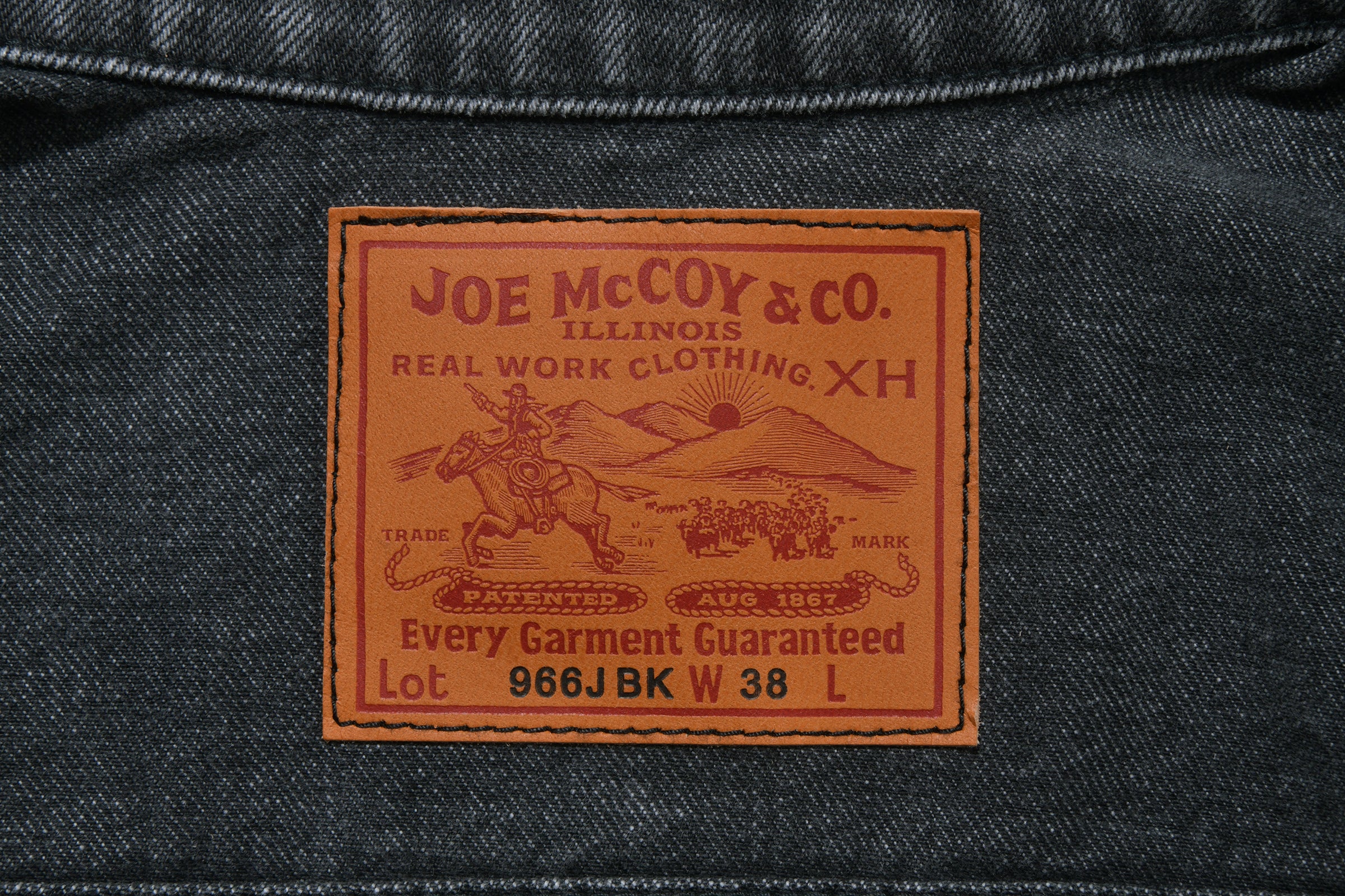 LOT. 966J (BLACK) / WASHED - Image 4