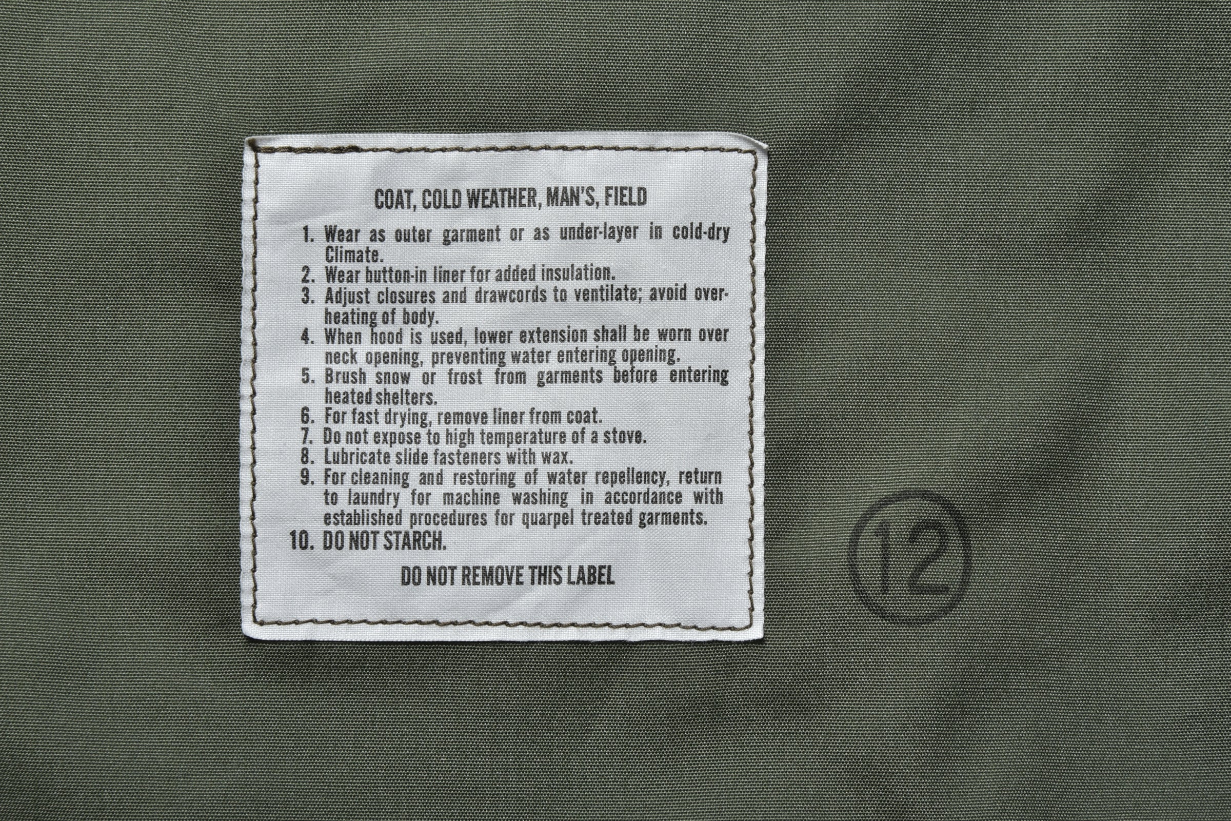 M-65 FIELD COAT / TIGER CAMOUFLAGE, TAD POLE - Image 5