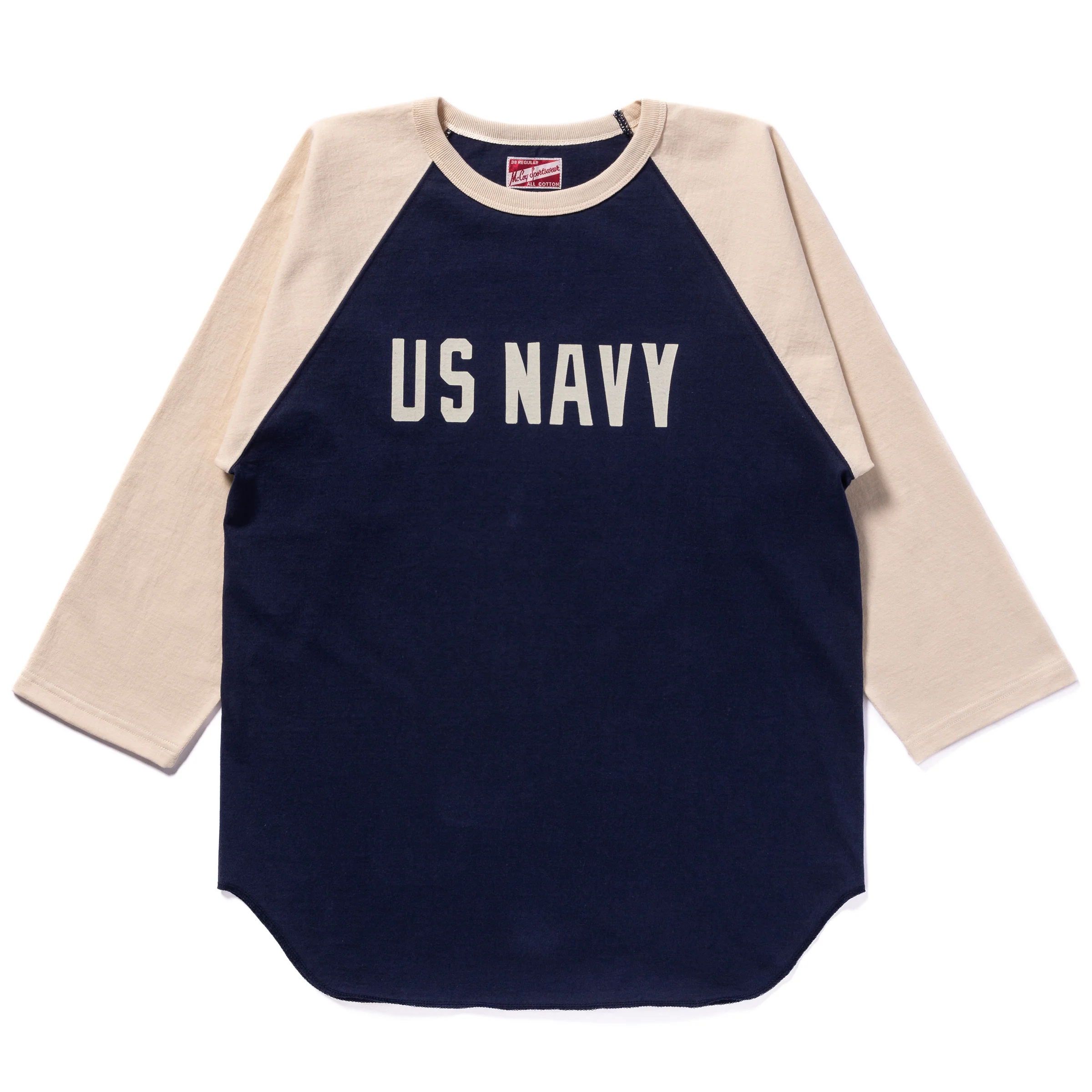 MILITARY BASEBALL TEE / NAVY - Image 2