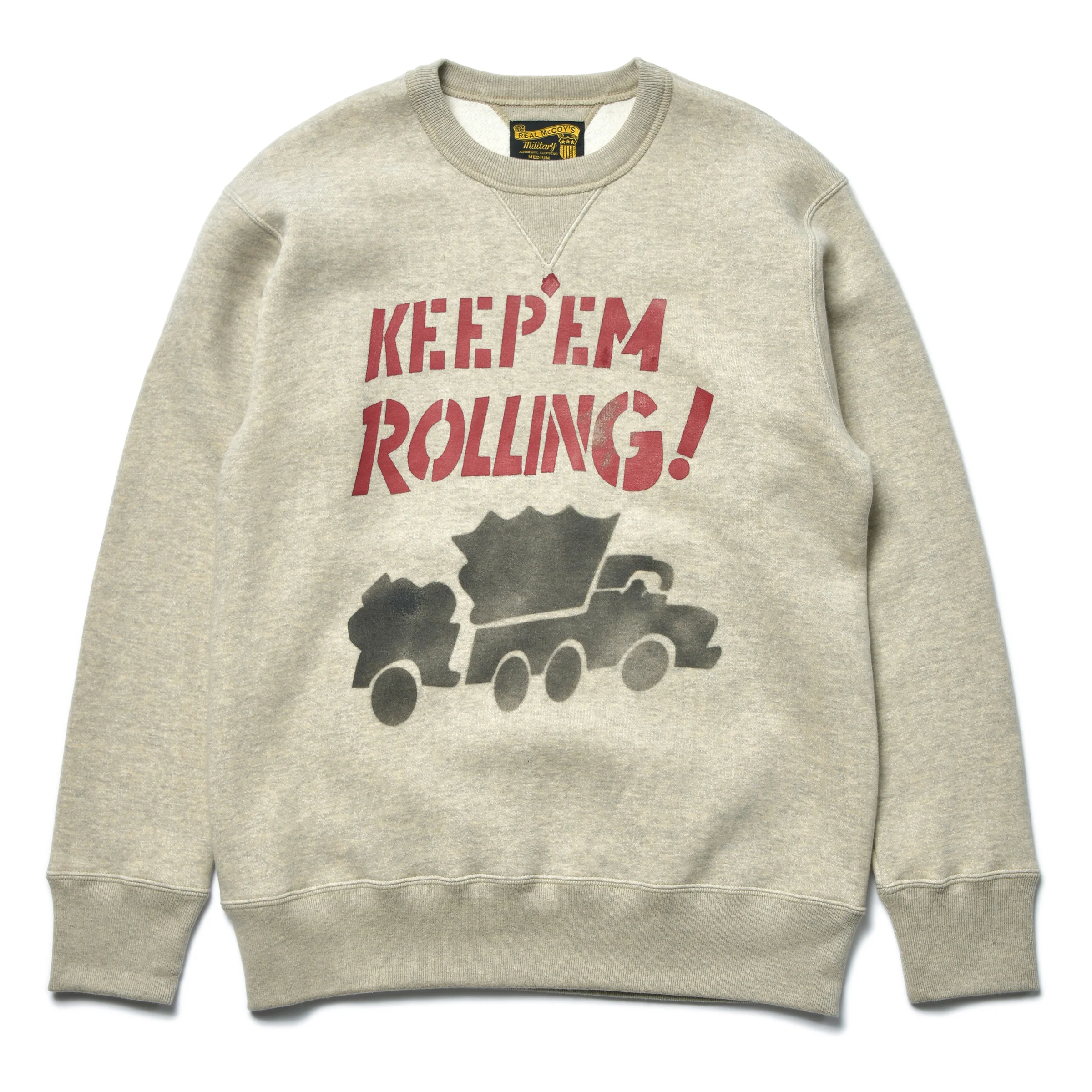 MILITARY PRINT SWEATSHIRT / RED BALL HIGHWAY - Image 2